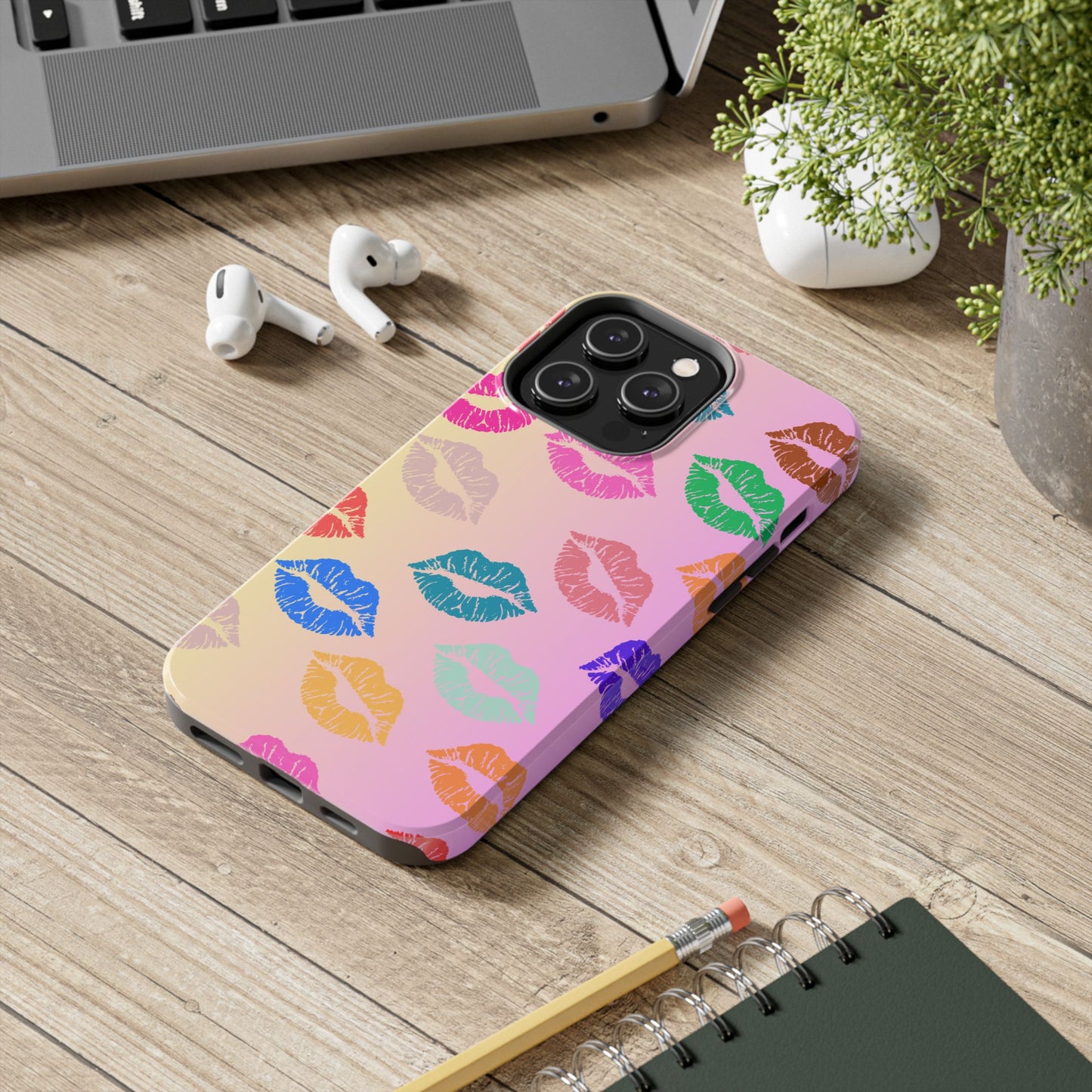 Kiss Print Tough Phone Cases Cute, Durable for Iphone