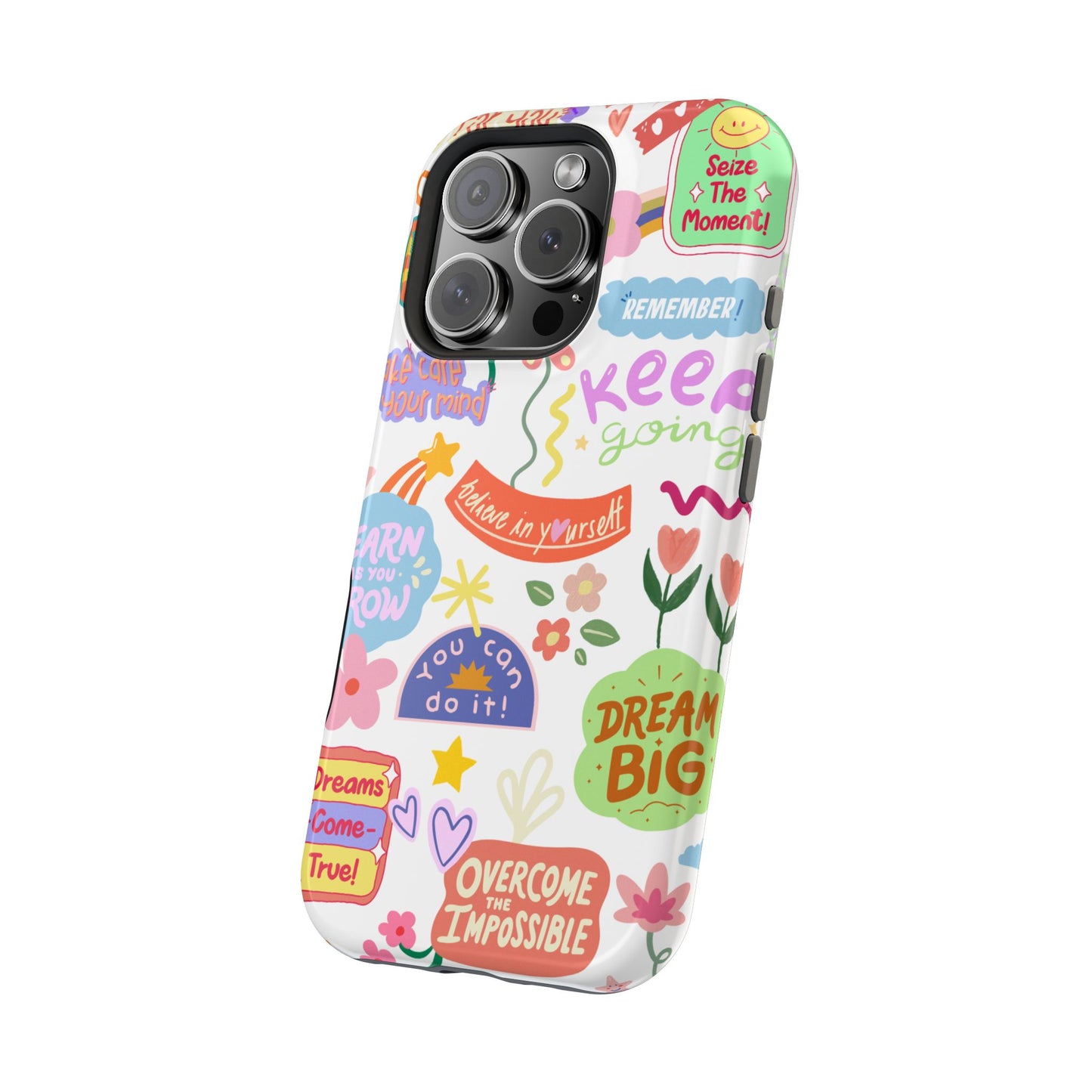 Inspirational, Motivational Phone Case, Cute Floral, Confidence Case, Gift for Her, Positive Vibes