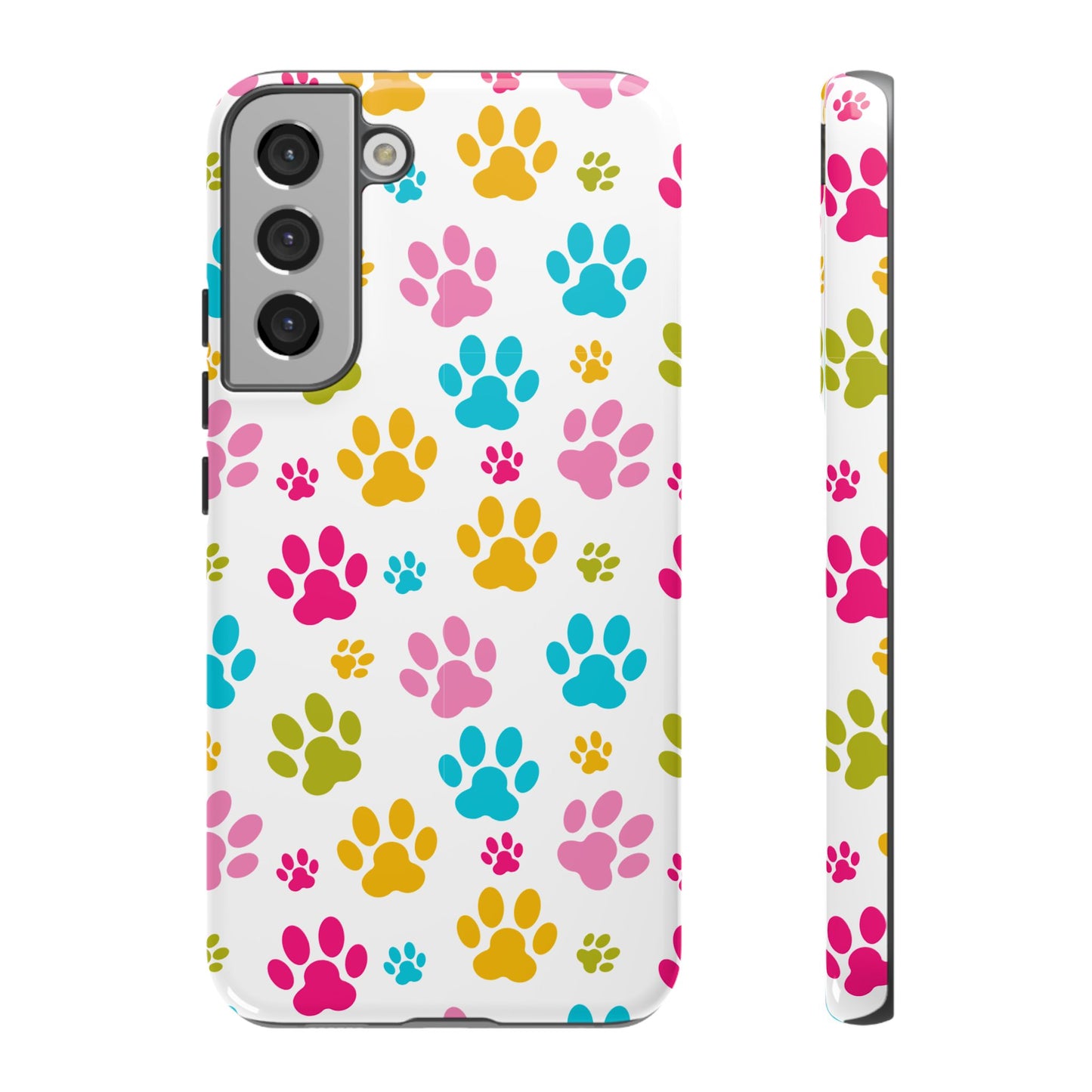 Colorful Pet Paw Print Phone Case for Dog Loves for Samsung