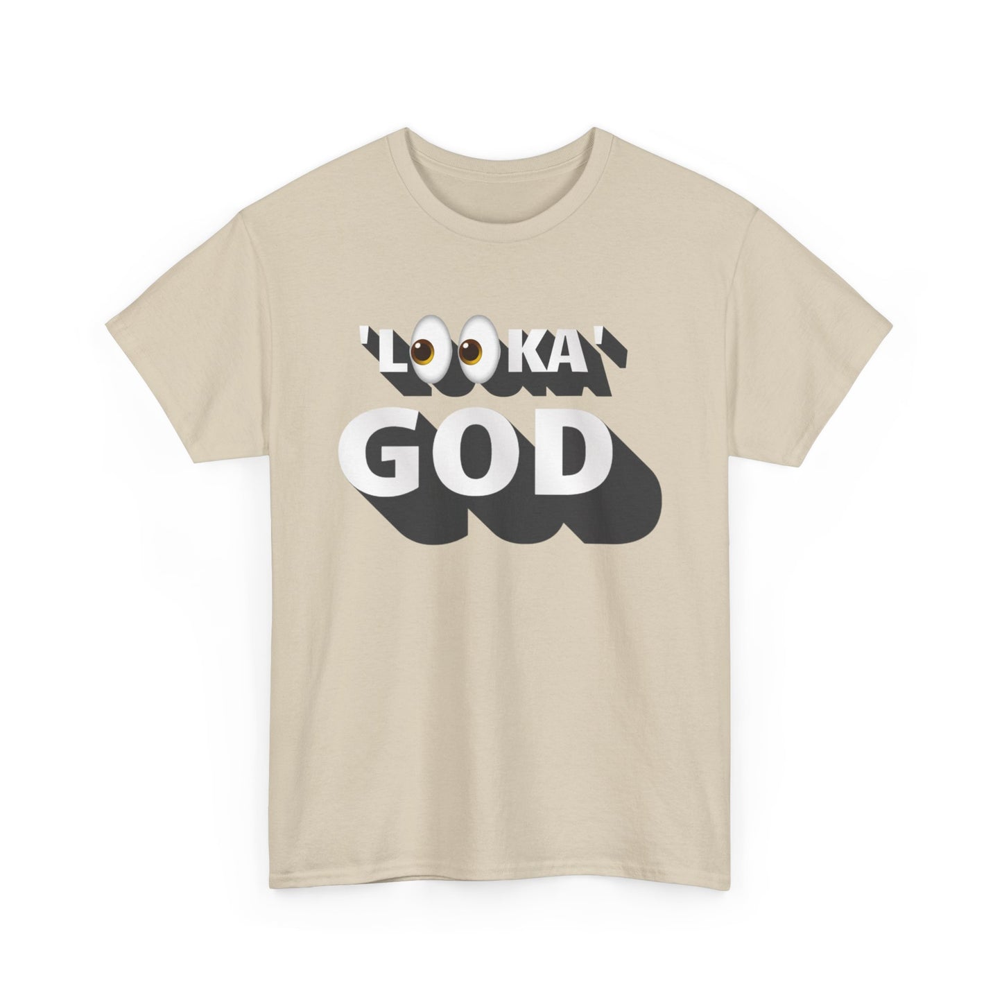 "Looka God" Unisex Cotton Tee - Stylish Faith Statement