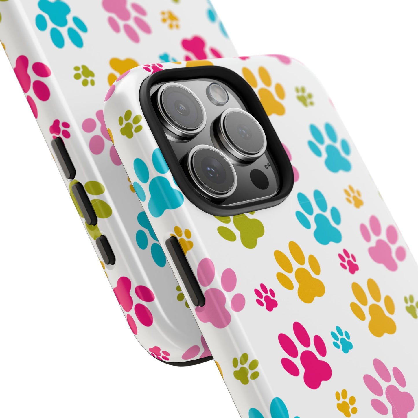 Colorful Pet Paw Print Tough Phone Case for Dog Loves for Iphone