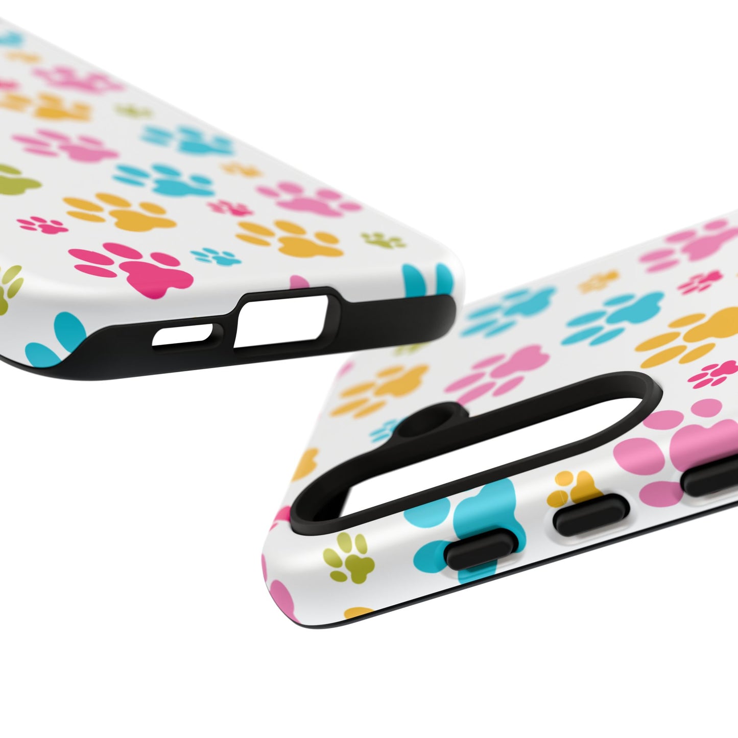 Colorful Pet Paw Print Phone Case for Dog Loves for Samsung