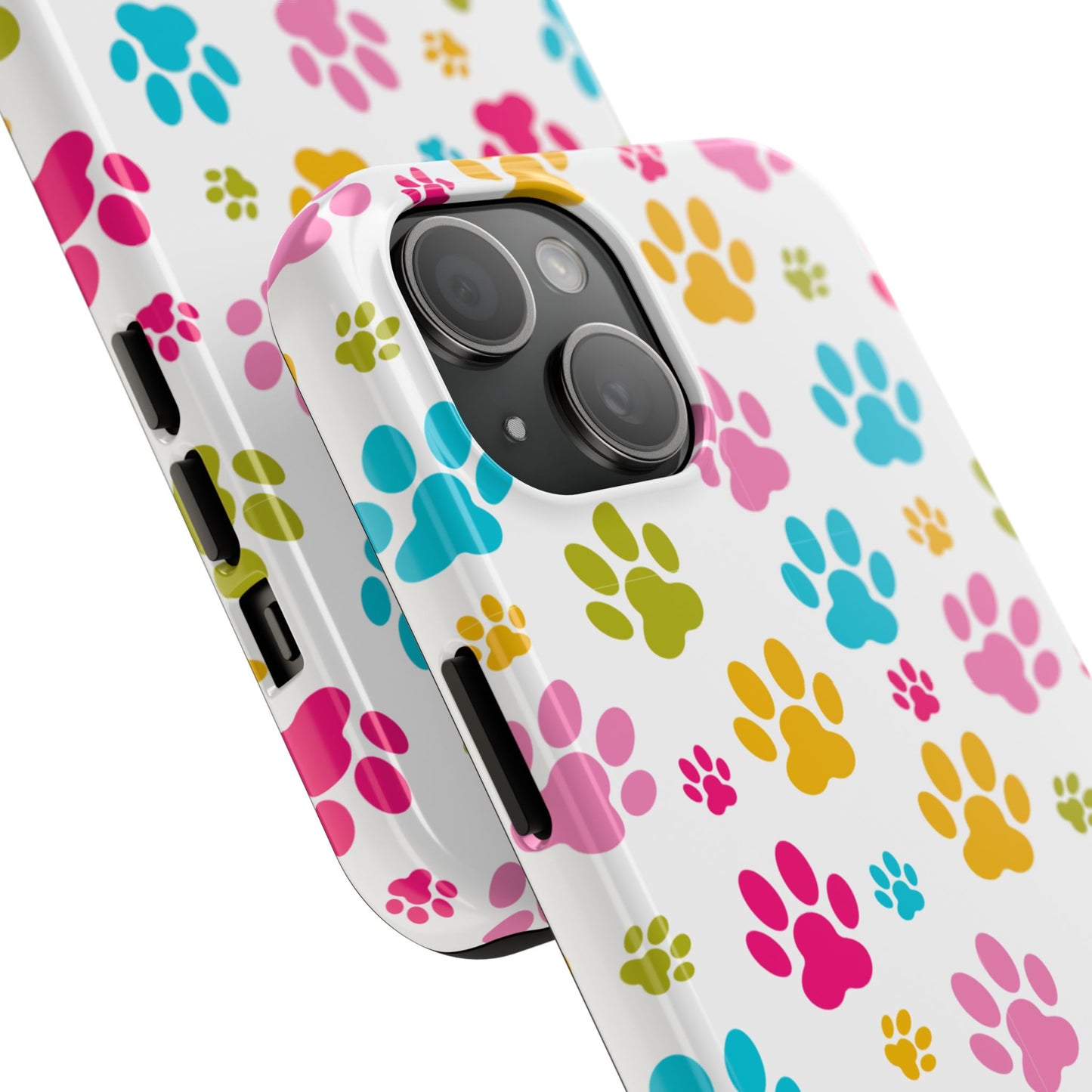 Colorful Pet Paw Print Tough Phone Case for Dog Loves for Iphone