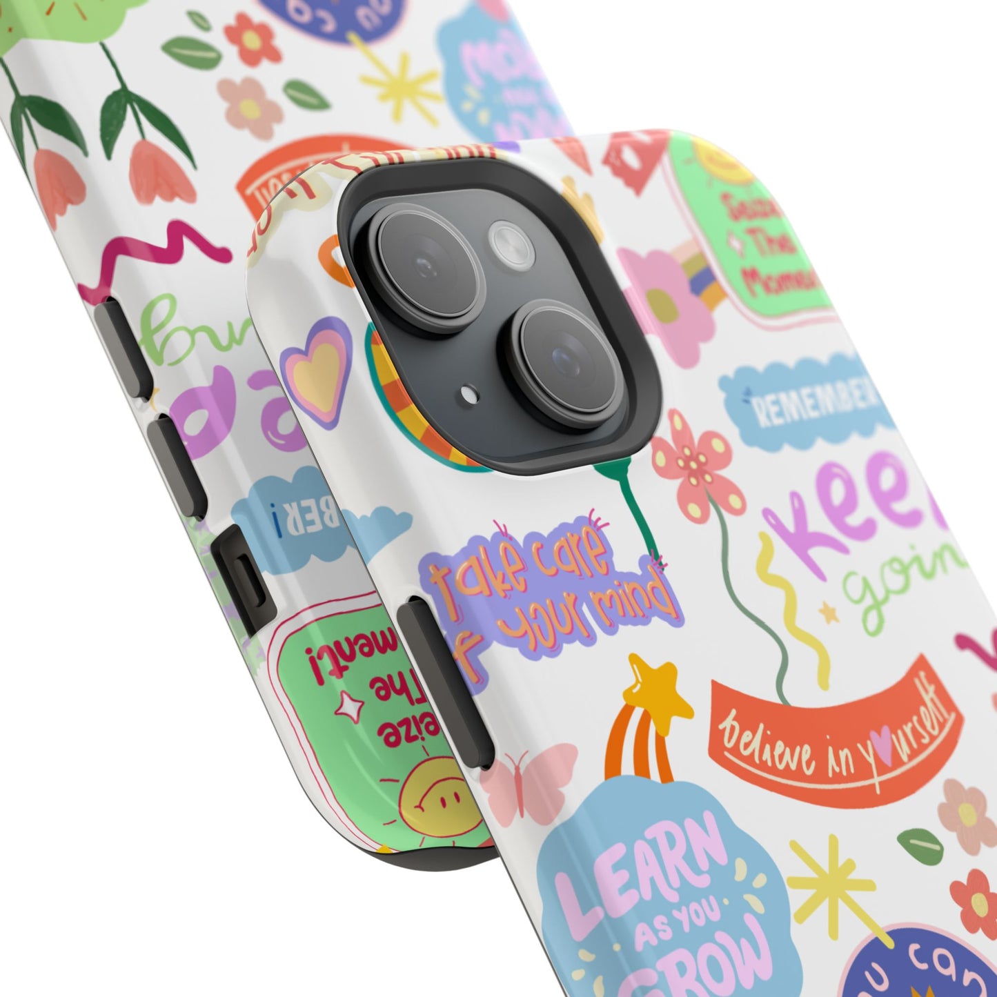 Inspirational, Motivational Phone Case, Cute Floral, Confidence Case, Gift for Her, Positive Vibes