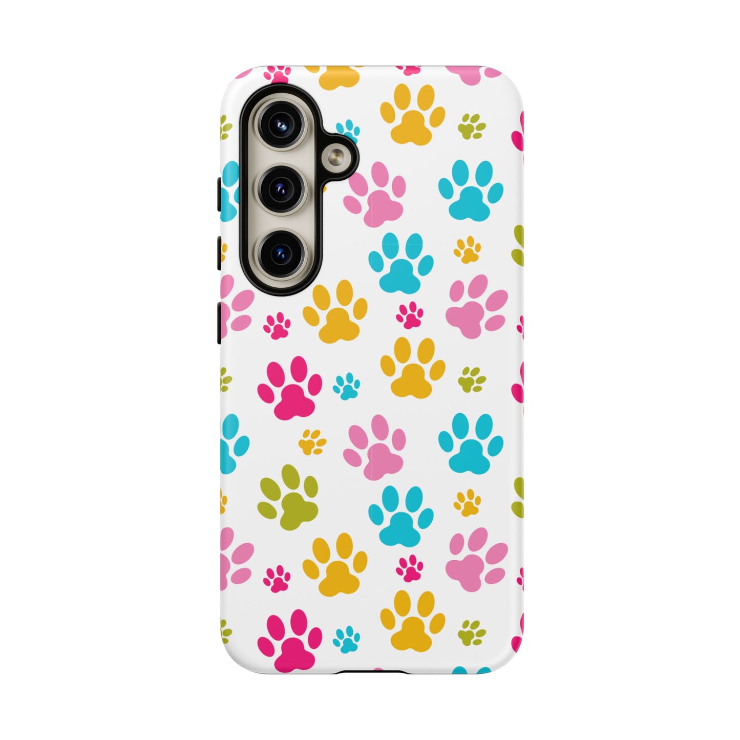 Colorful Pet Paw Print Phone Case for Dog Loves for Samsung