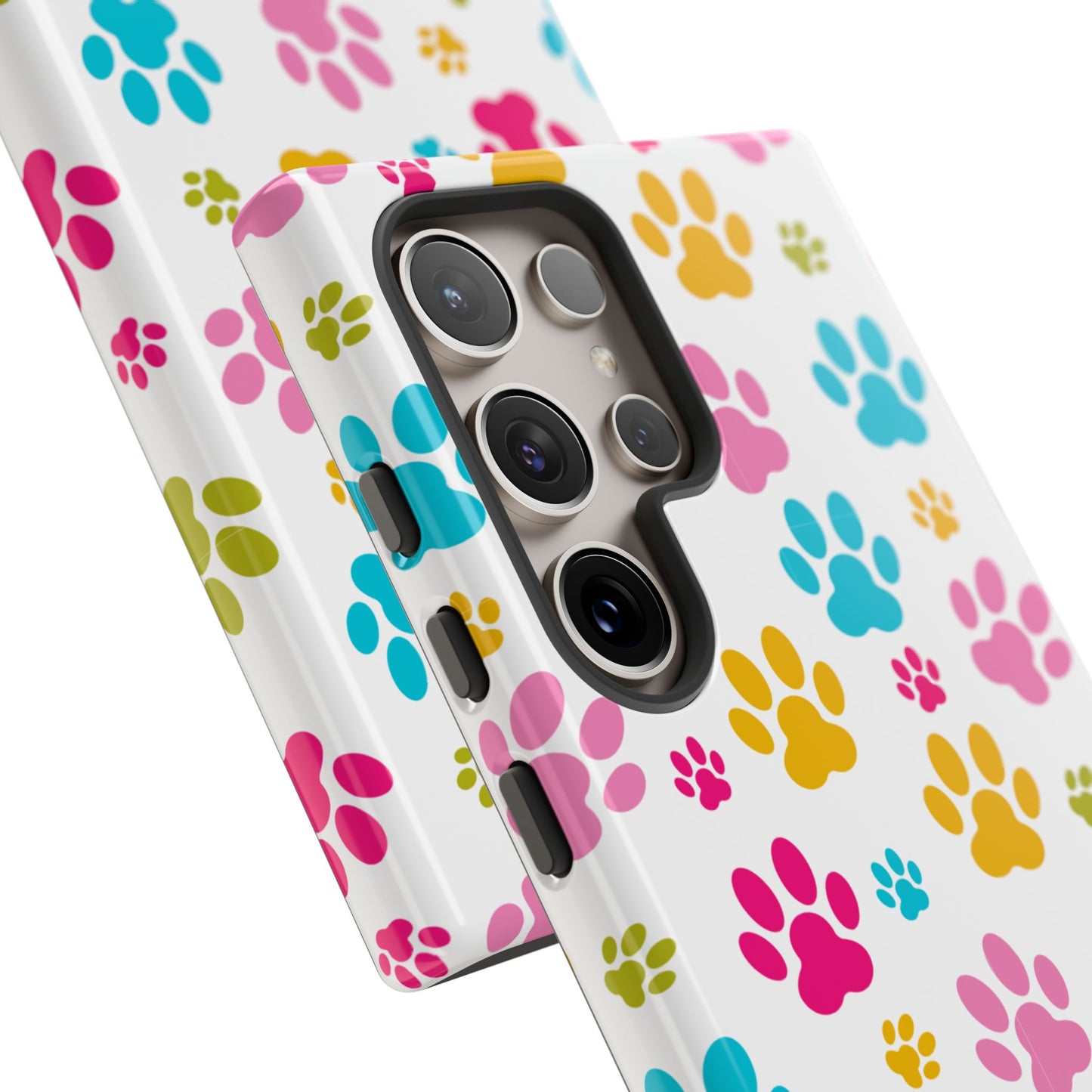 Colorful Pet Paw Print Phone Case for Dog Loves for Samsung