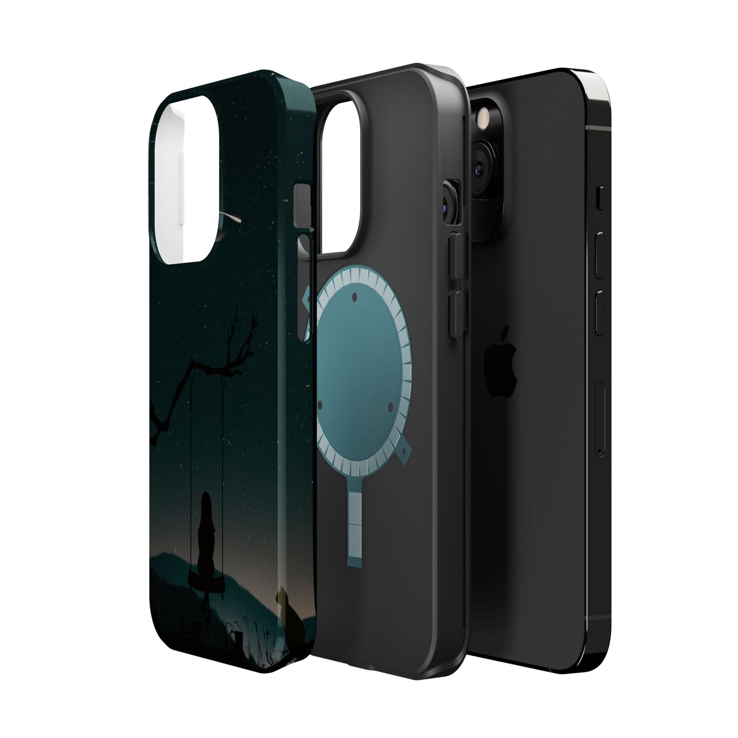 Dreamy Night Sky Tough Magnetic Phone Cases Unique Celestial Design for Iphone