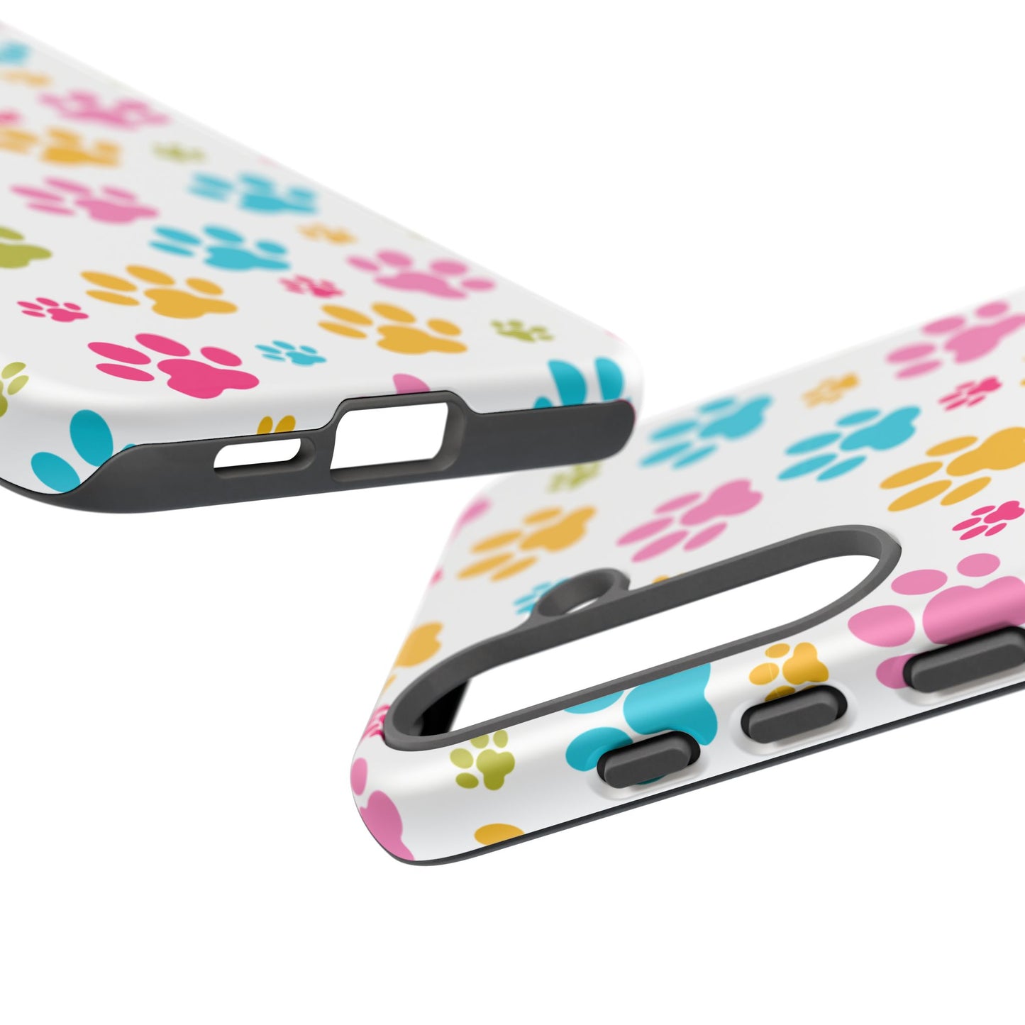 Colorful Pet Paw Print Phone Case for Dog Loves for Samsung