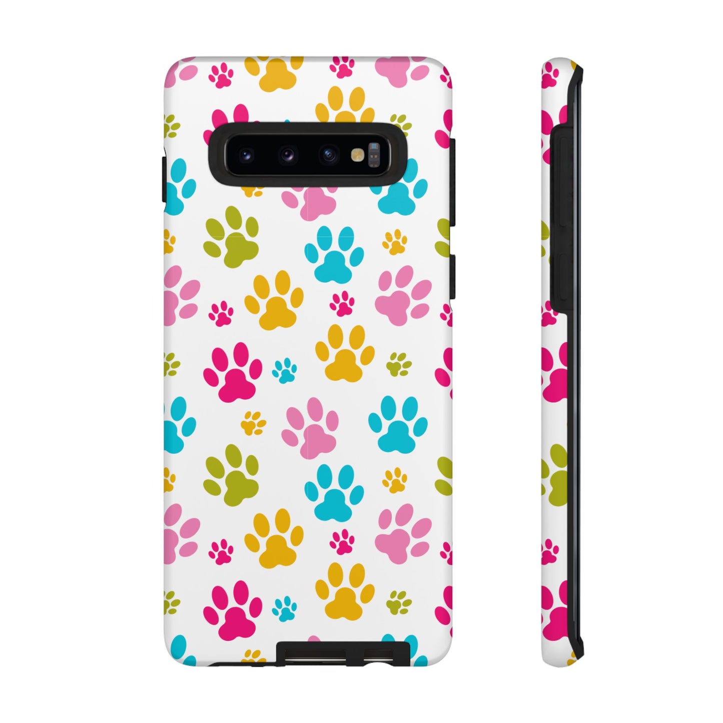 Colorful Pet Paw Print Phone Case for Dog Loves for Samsung