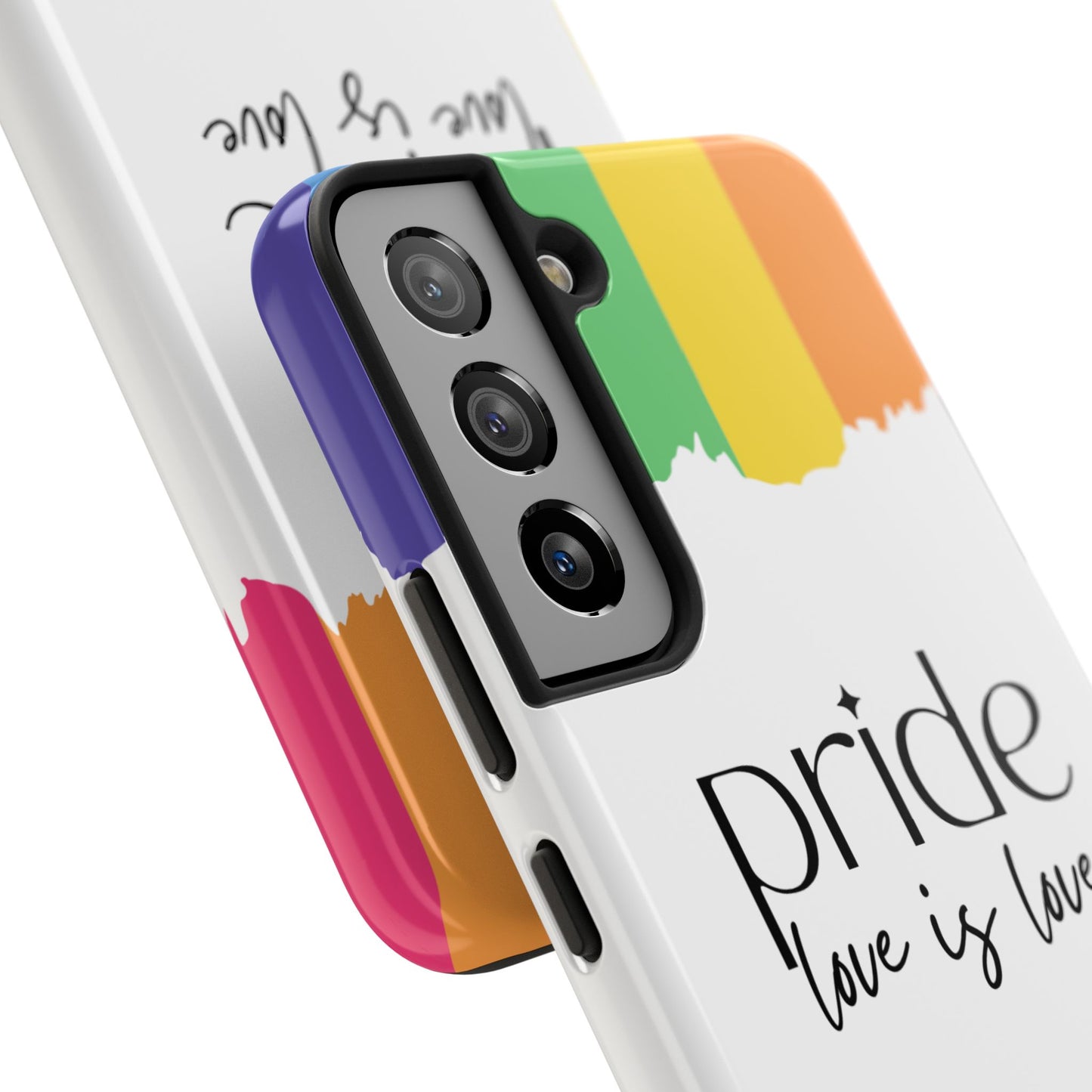 Pride - Love is Love, LGBTQ+, Rainbow Tough Phone Case
