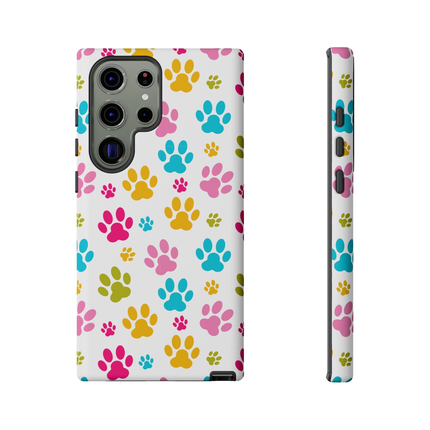 Colorful Pet Paw Print Phone Case for Dog Loves for Samsung