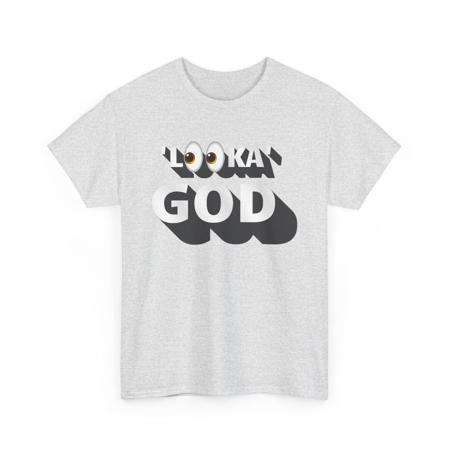 "Looka God" Unisex Cotton Tee - Stylish Faith Statement