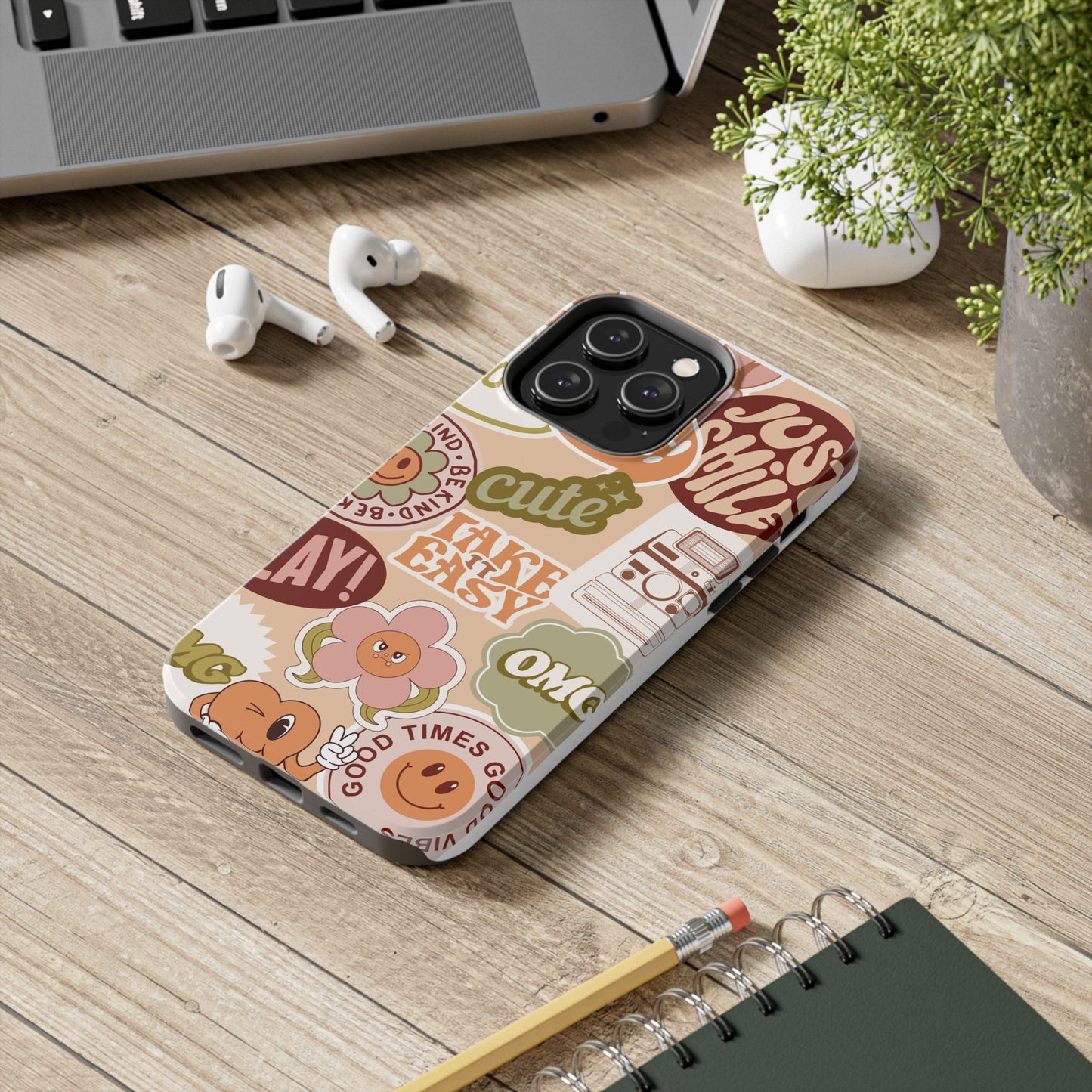 Vibrant, Positive Affirmation Sticker Phone Cases, Cute for Teens, Fun Ideas, Everyday Use