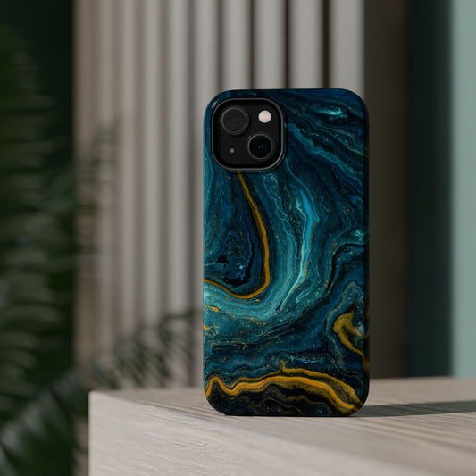 Marble Print MAGNETIC, Unique Tough Phone Case