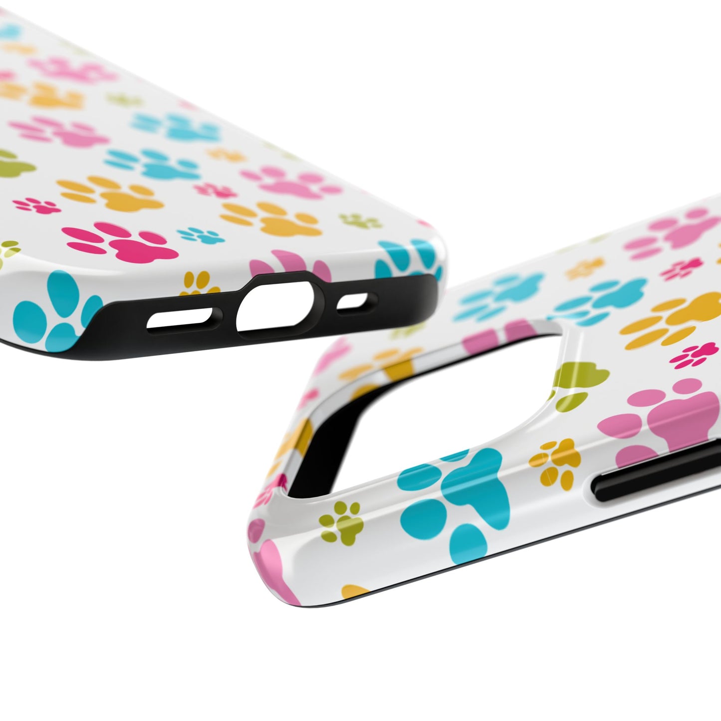 Colorful Pet Paw Print Tough Phone Case for Dog Loves for Iphone