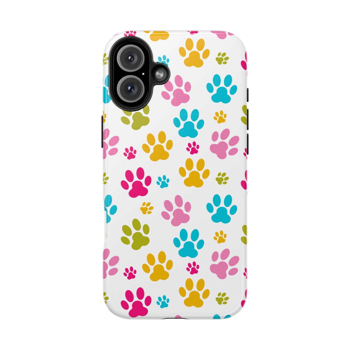Colorful Pet Paw Print Tough Phone Case for Dog Loves for Iphone