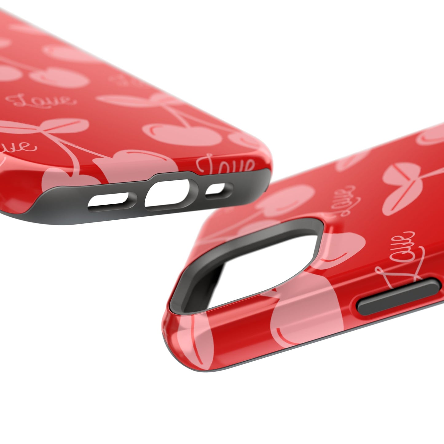 Cherry Love MAGNETIC Tough Cases, Cute Protection, Gift for Her, Valentine's Day