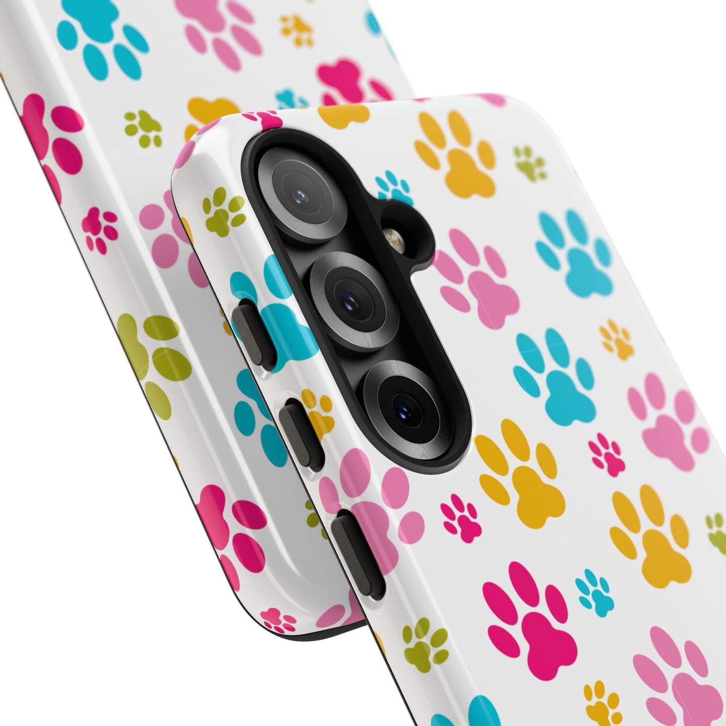 Colorful Pet Paw Print Phone Case for Dog Loves for Samsung