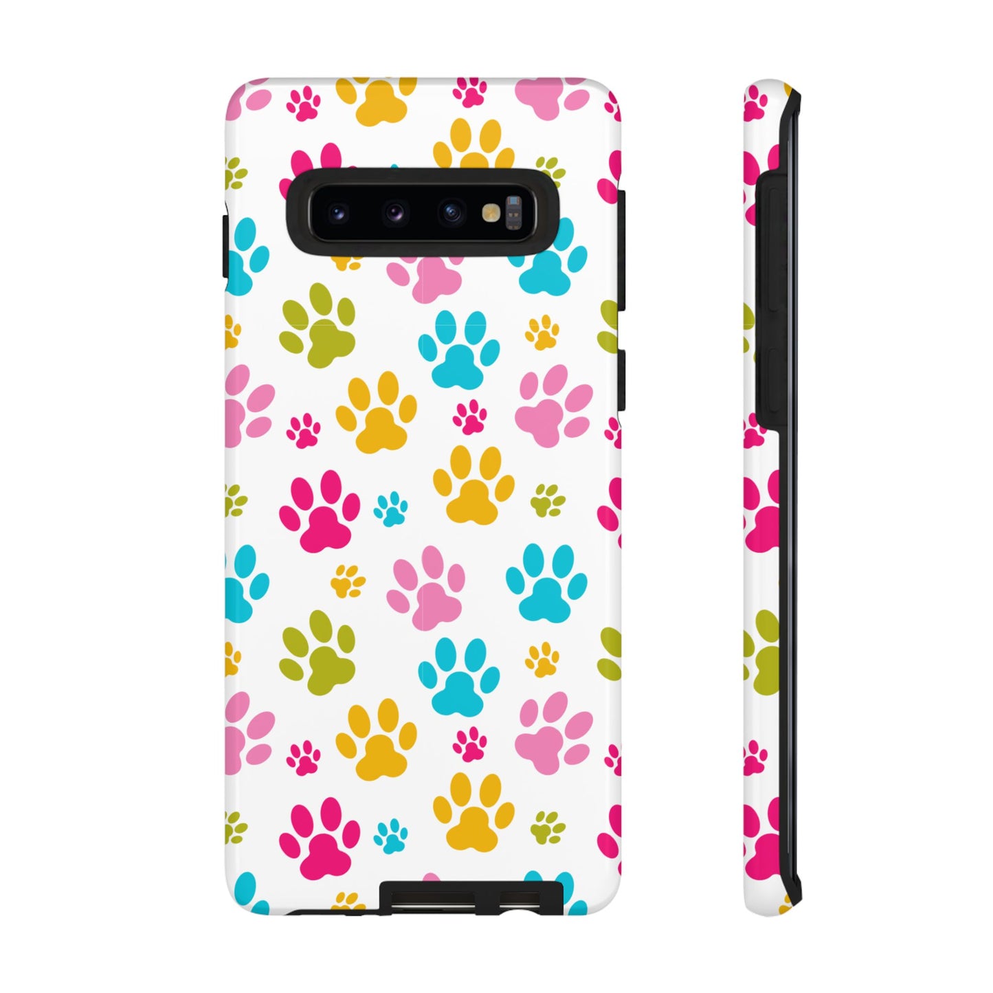 Colorful Pet Paw Print Phone Case for Dog Loves for Samsung