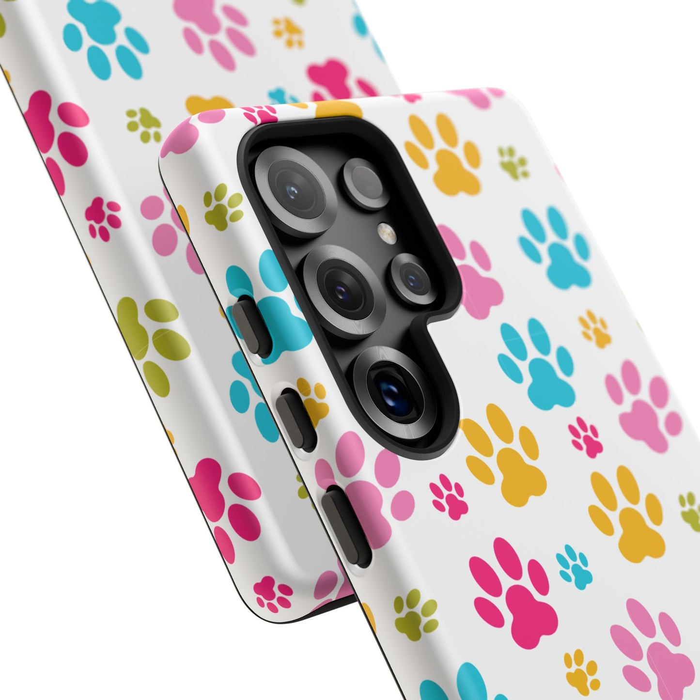 Colorful Pet Paw Print Phone Case for Dog Loves for Samsung