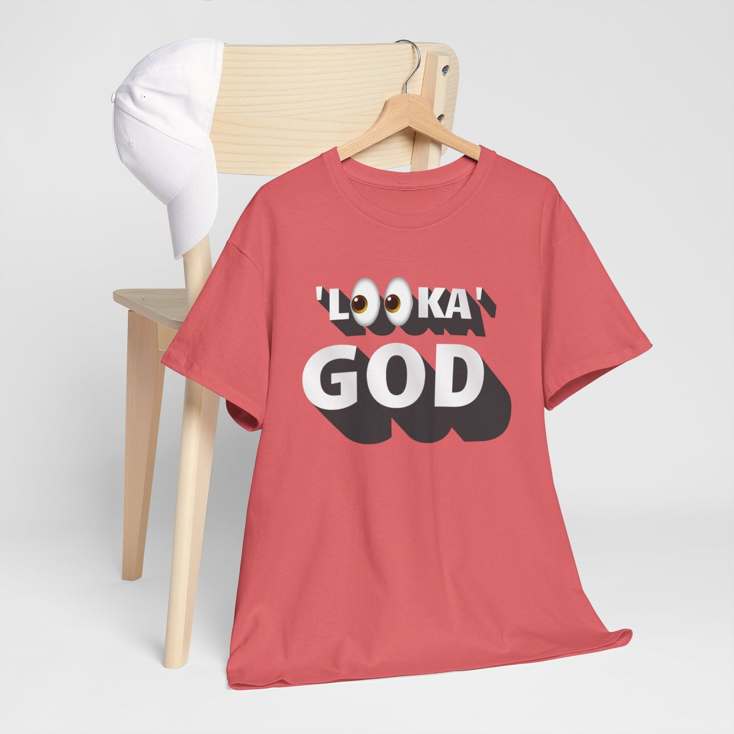 "Looka God" Unisex Cotton Tee - Stylish Faith Statement