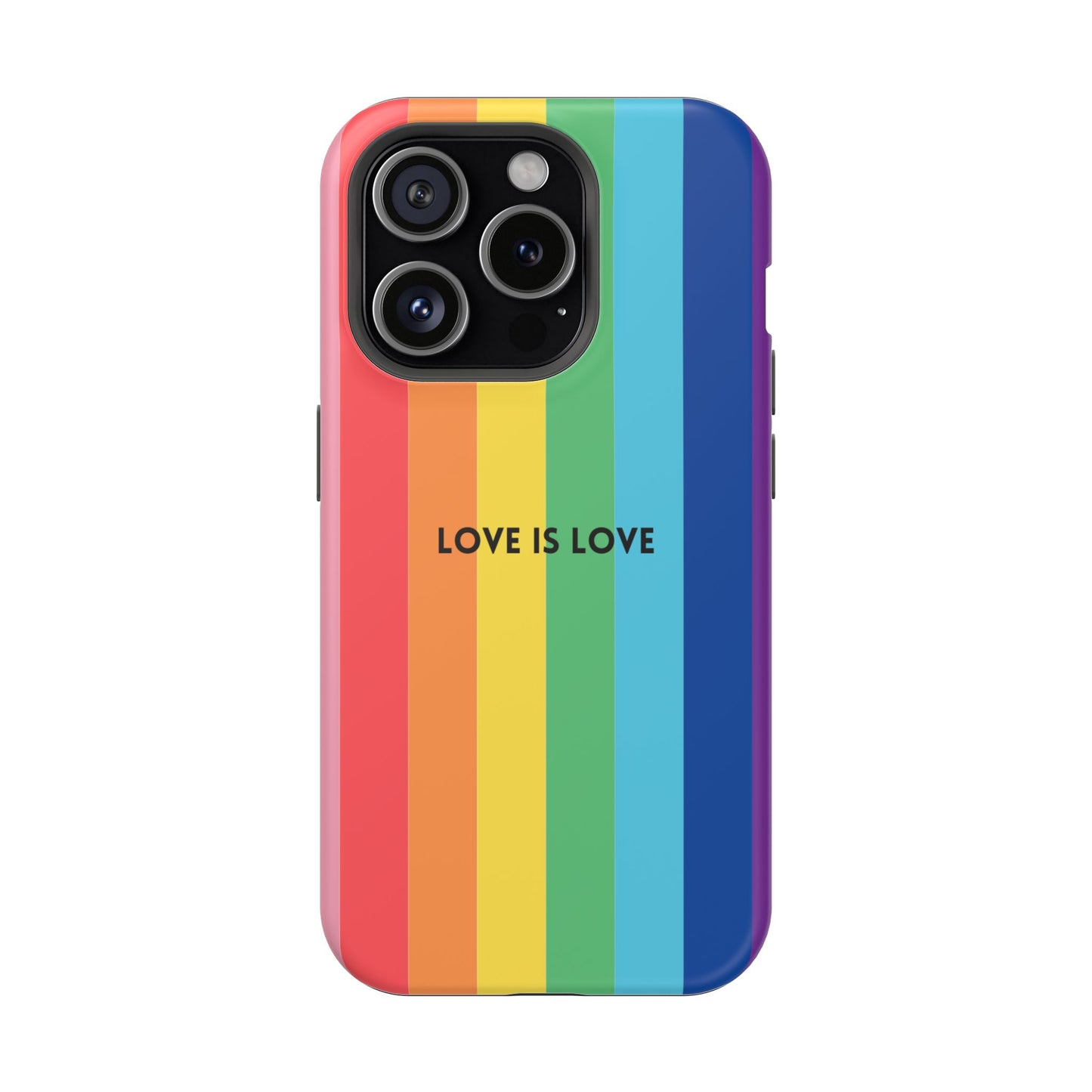 lOVE IS LOVE- Rainbow, LGBTQ+ Pride MAGNETIC Phone Case
