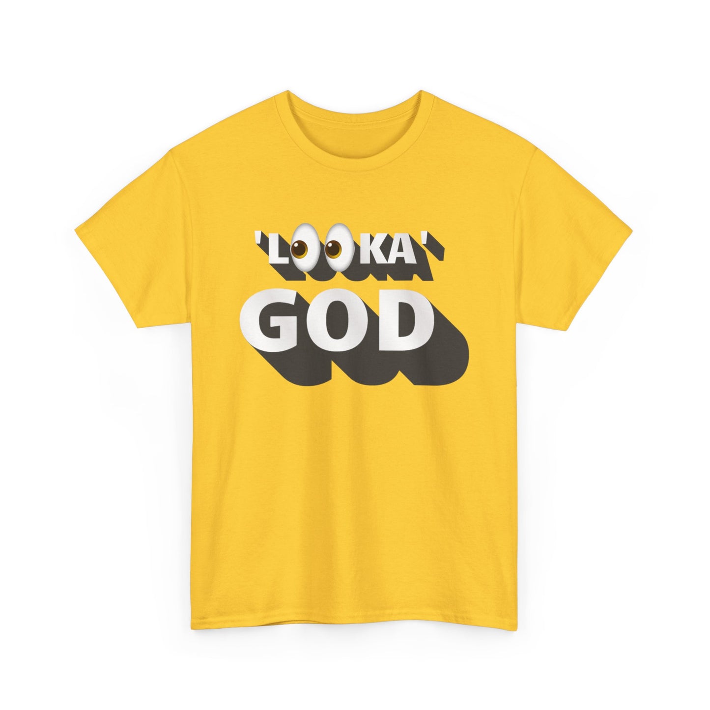 "Looka God" Unisex Cotton Tee - Stylish Faith Statement