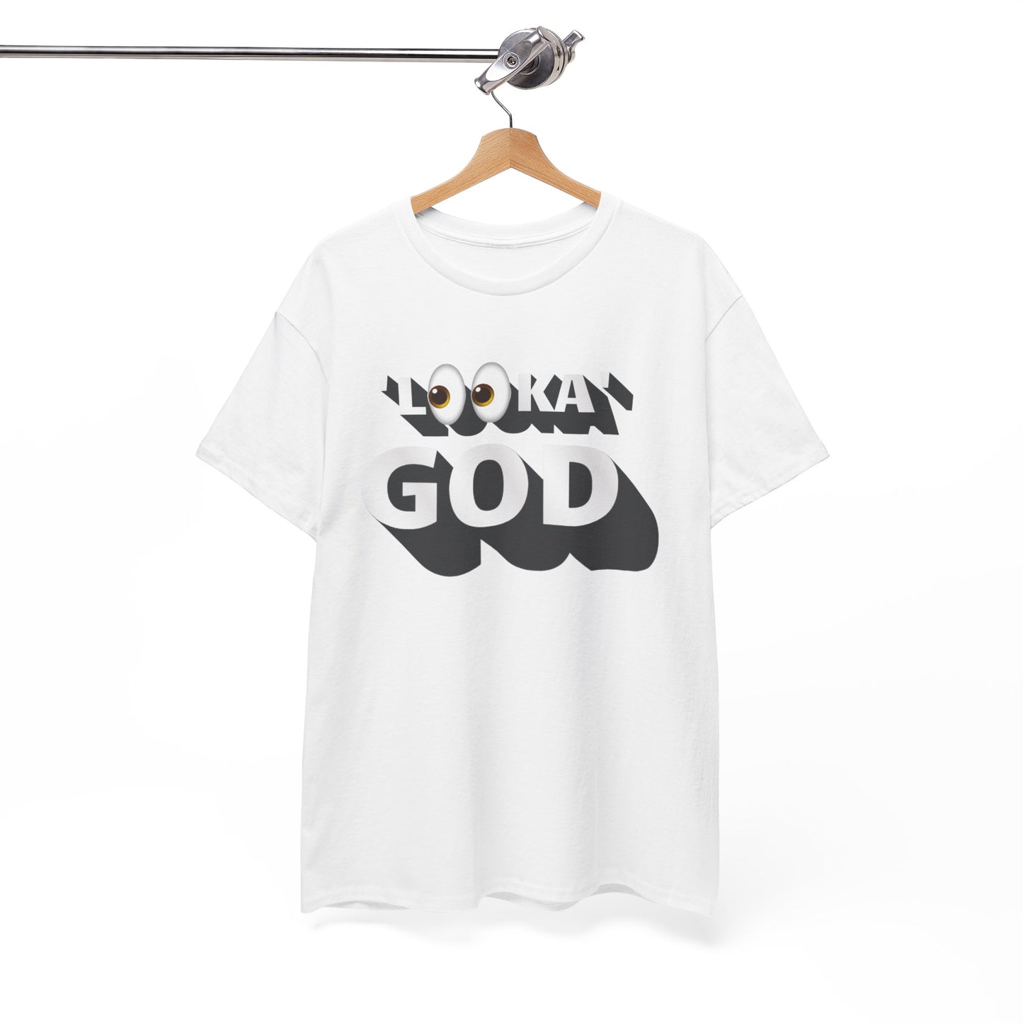 "Looka God" Unisex Cotton Tee - Stylish Faith Statement