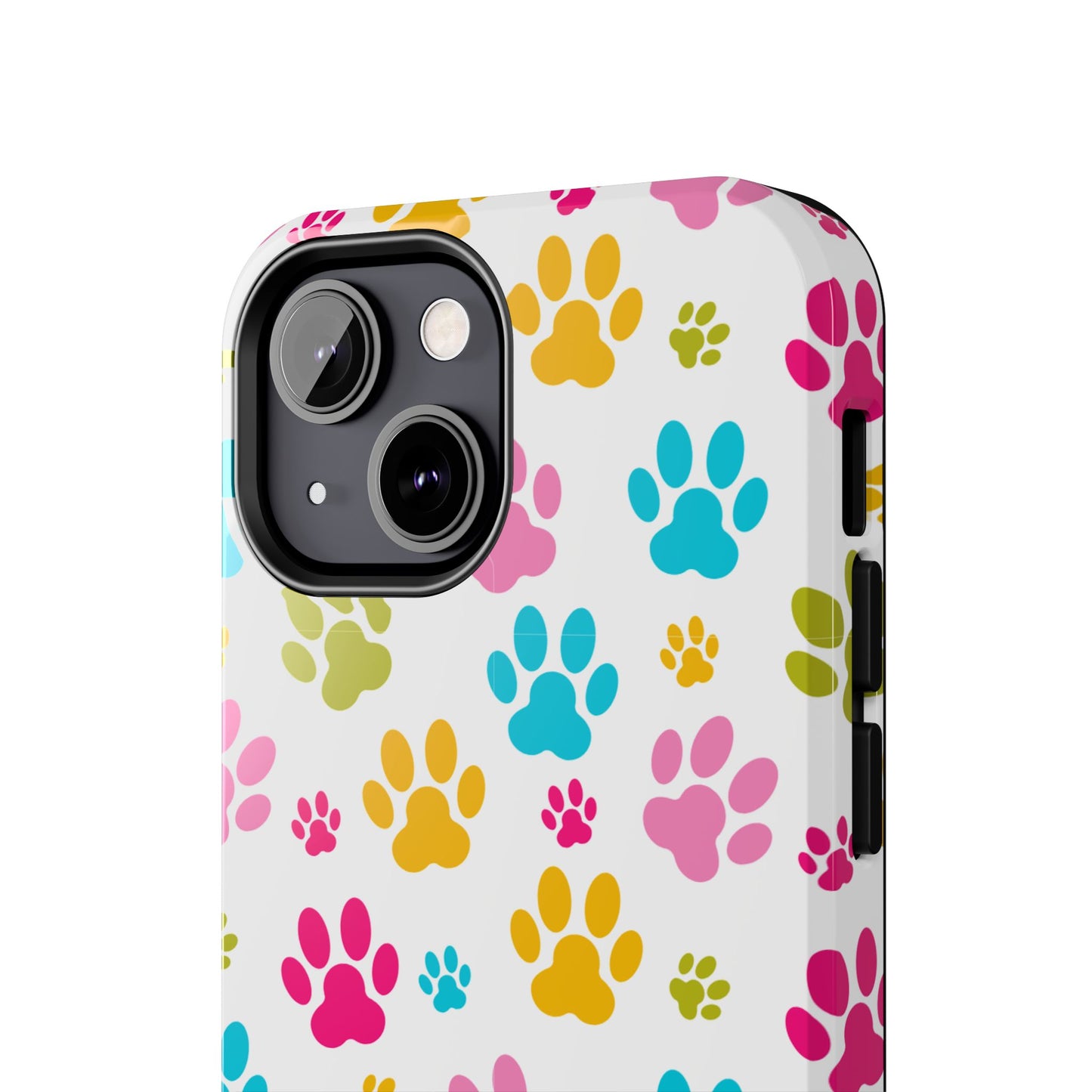 Colorful Pet Paw Print Tough Phone Case for Dog Loves for Iphone