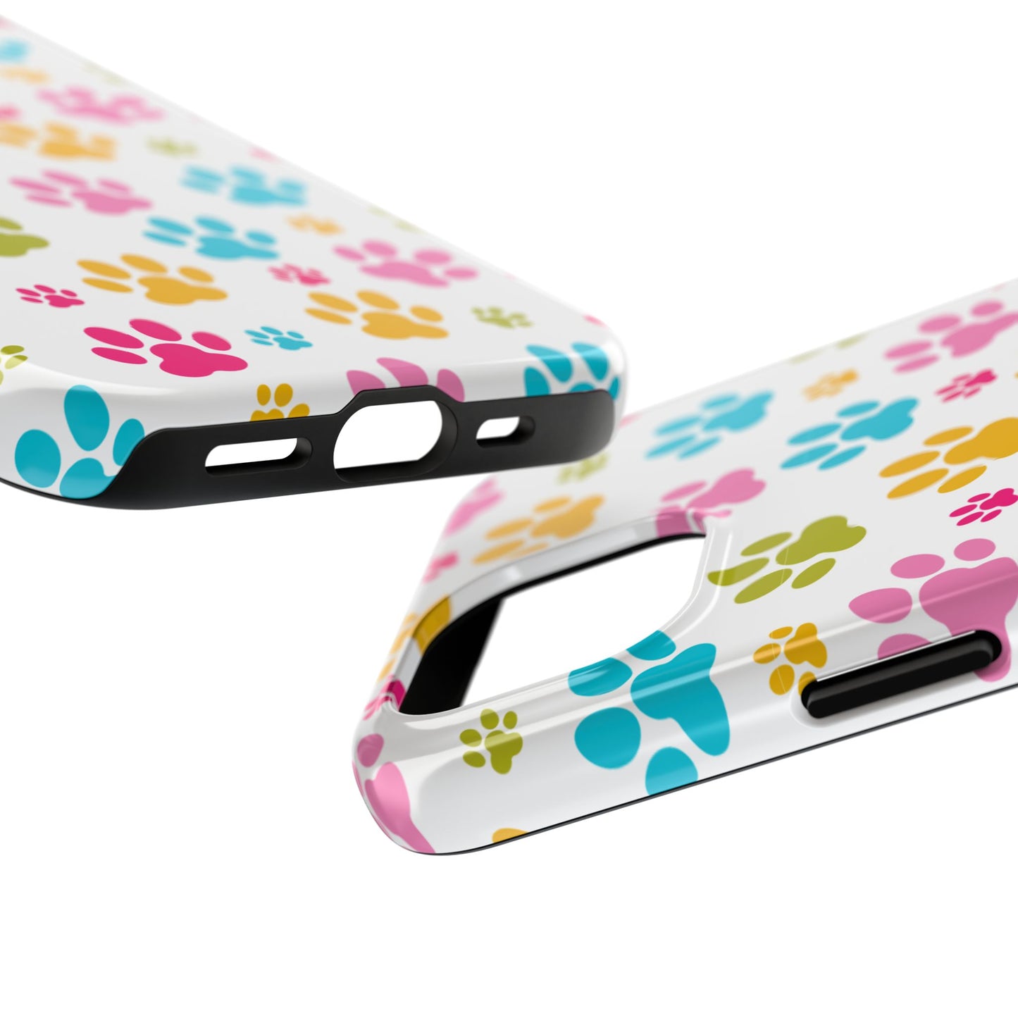Colorful Pet Paw Print Tough Phone Case for Dog Loves for Iphone