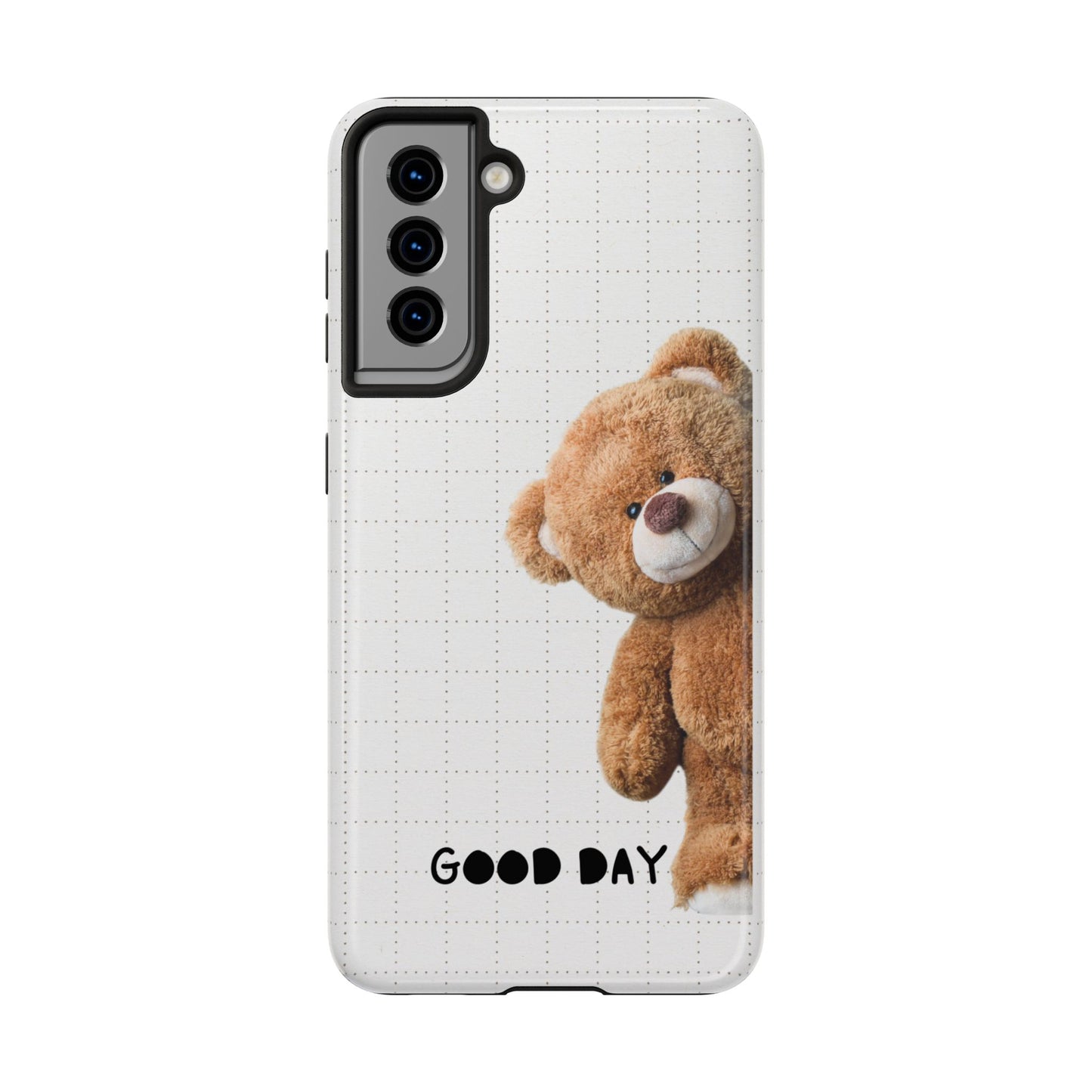 Good Day Teddy Bear Phone Cases, Cute, Gift for Friends, Teddy Bear Lover's Case