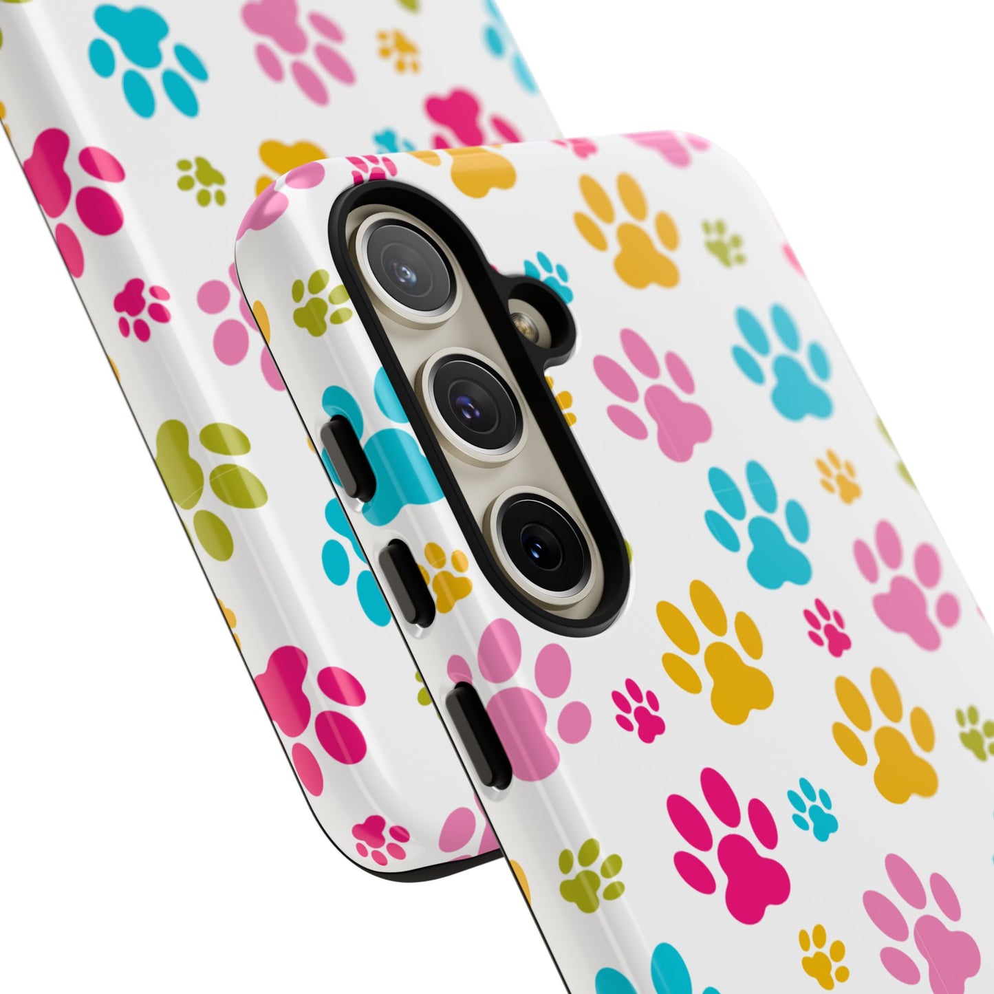 Colorful Pet Paw Print Phone Case for Dog Loves for Samsung