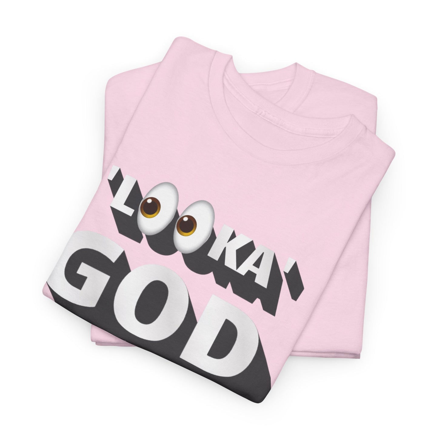 "Looka God" Unisex Cotton Tee - Stylish Faith Statement