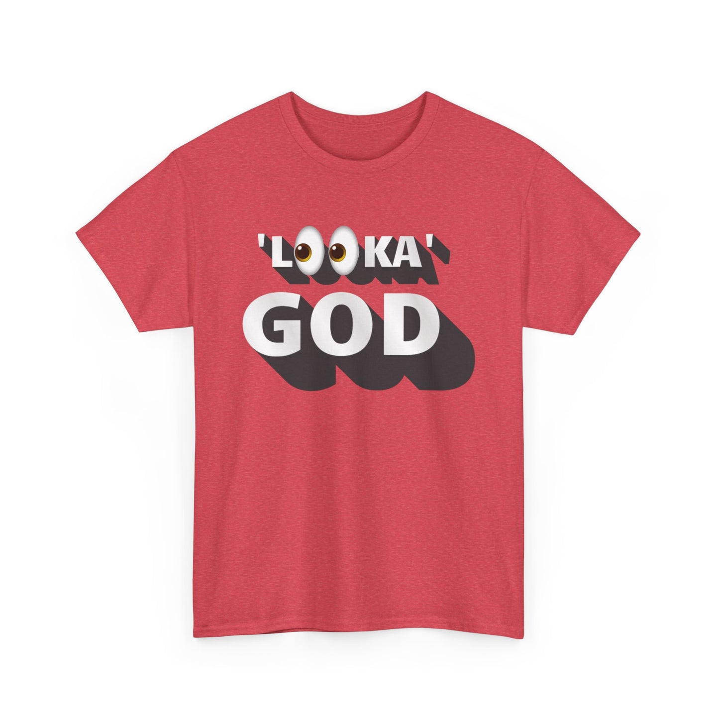 "Looka God" Unisex Cotton Tee - Stylish Faith Statement