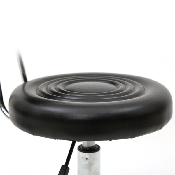 Chic Black Strap Pattern Stool