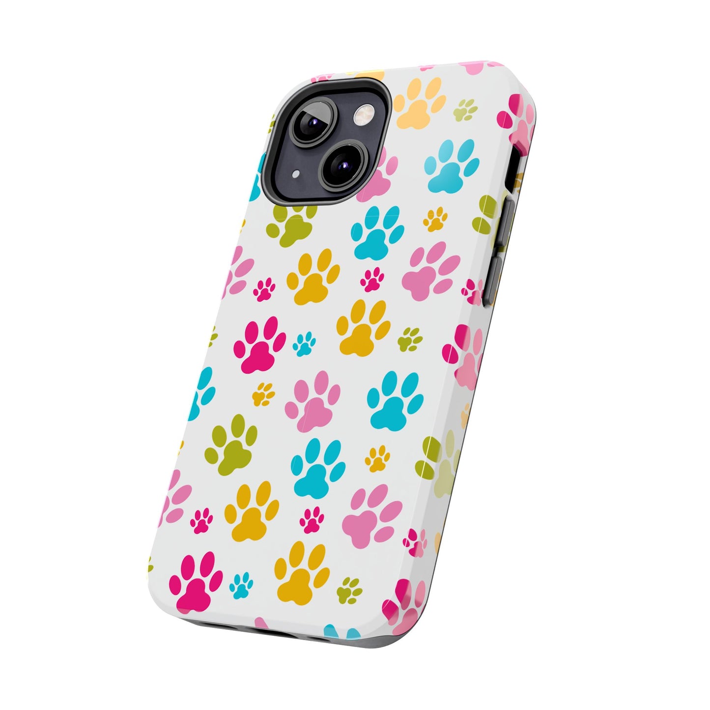 Colorful Pet Paw Print Tough Phone Case for Dog Loves for Iphone