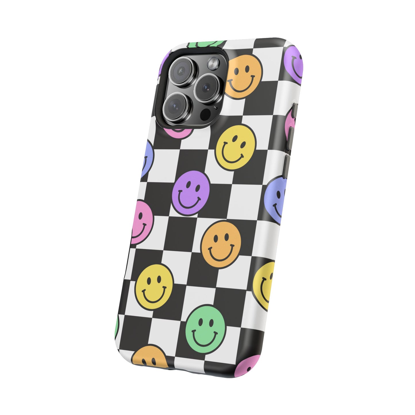 Colorful Smiley Face Phone Cases, Fun Magnetic Tough Cases, Cute Gifts for Teens and Kids, Trendy Accessories for Every Occasion, [...]