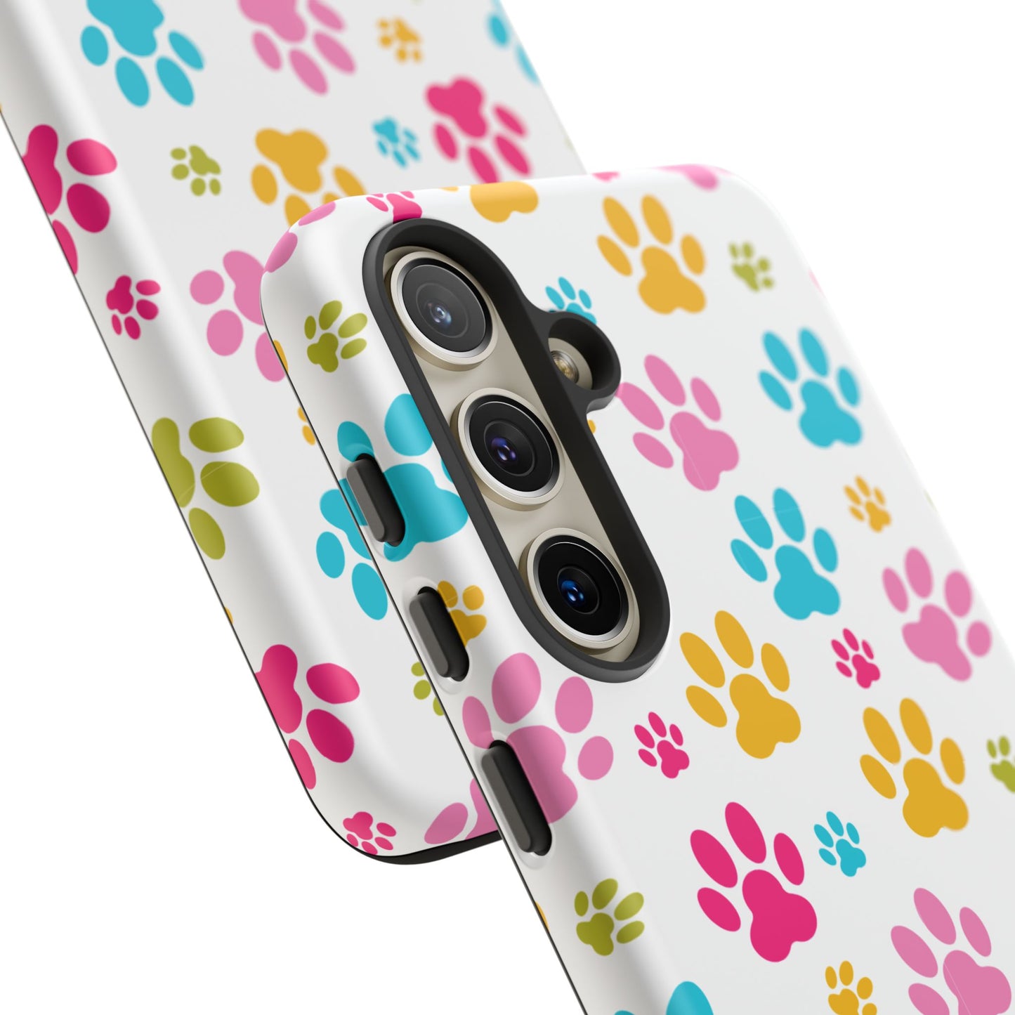 Colorful Pet Paw Print Phone Case for Dog Loves for Samsung