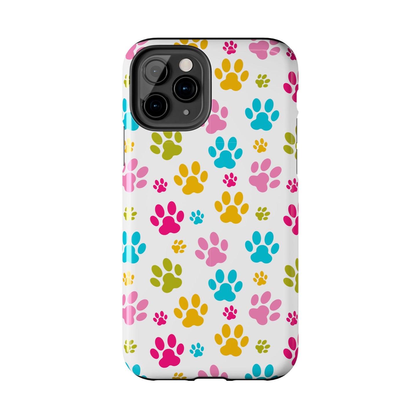 Colorful Pet Paw Print Tough Phone Case for Dog Loves for Iphone