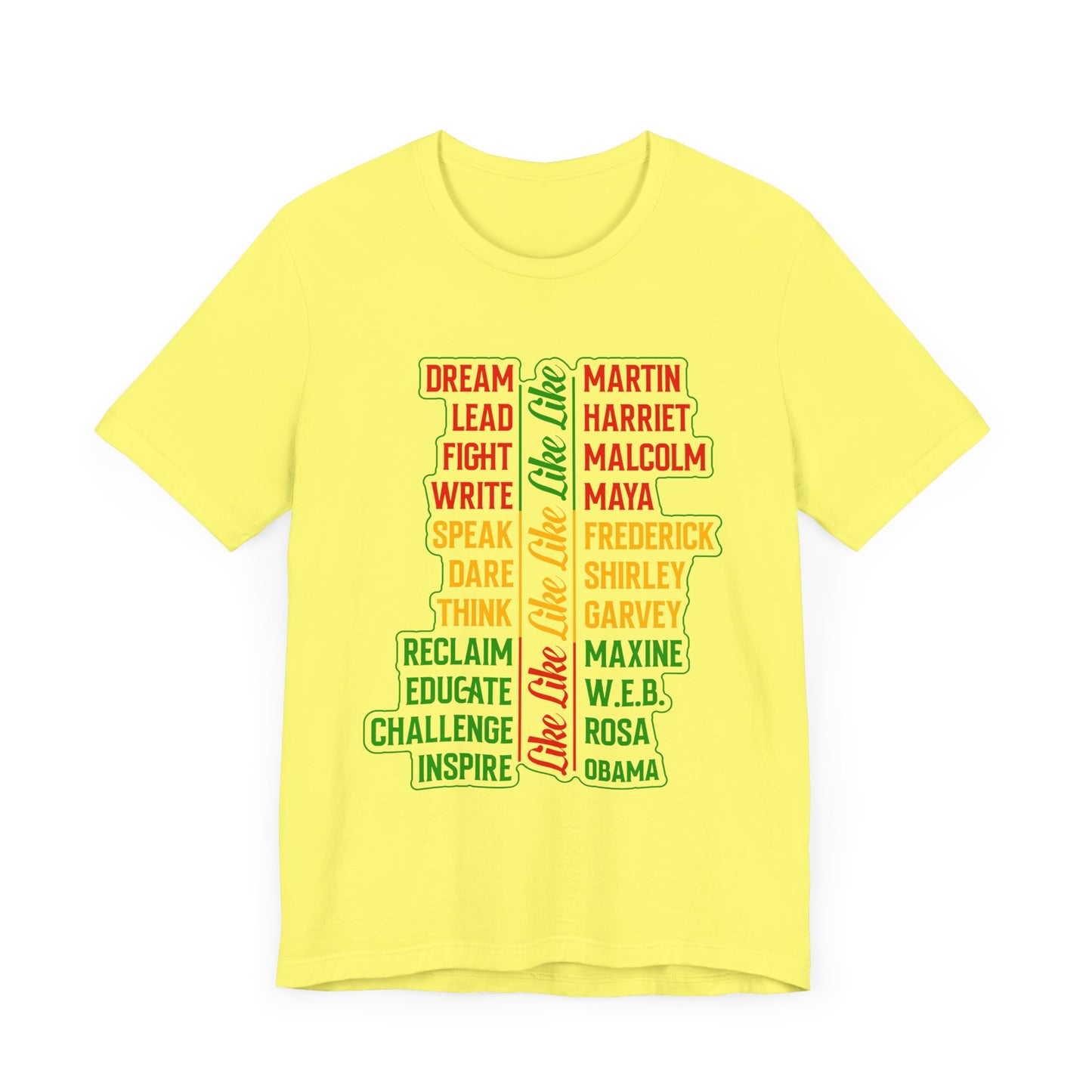 Empowerment Unisex Tee - Juneteenth Dream, Lead, Fight, Write, Celebrate Change & Inspiration