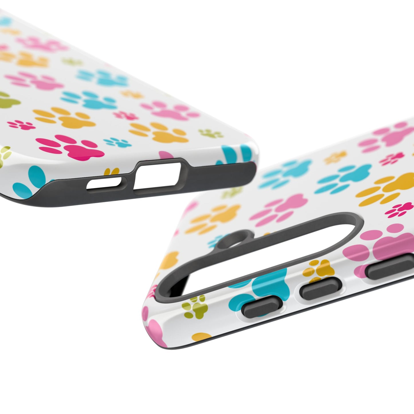 Colorful Pet Paw Print Phone Case for Dog Loves for Samsung
