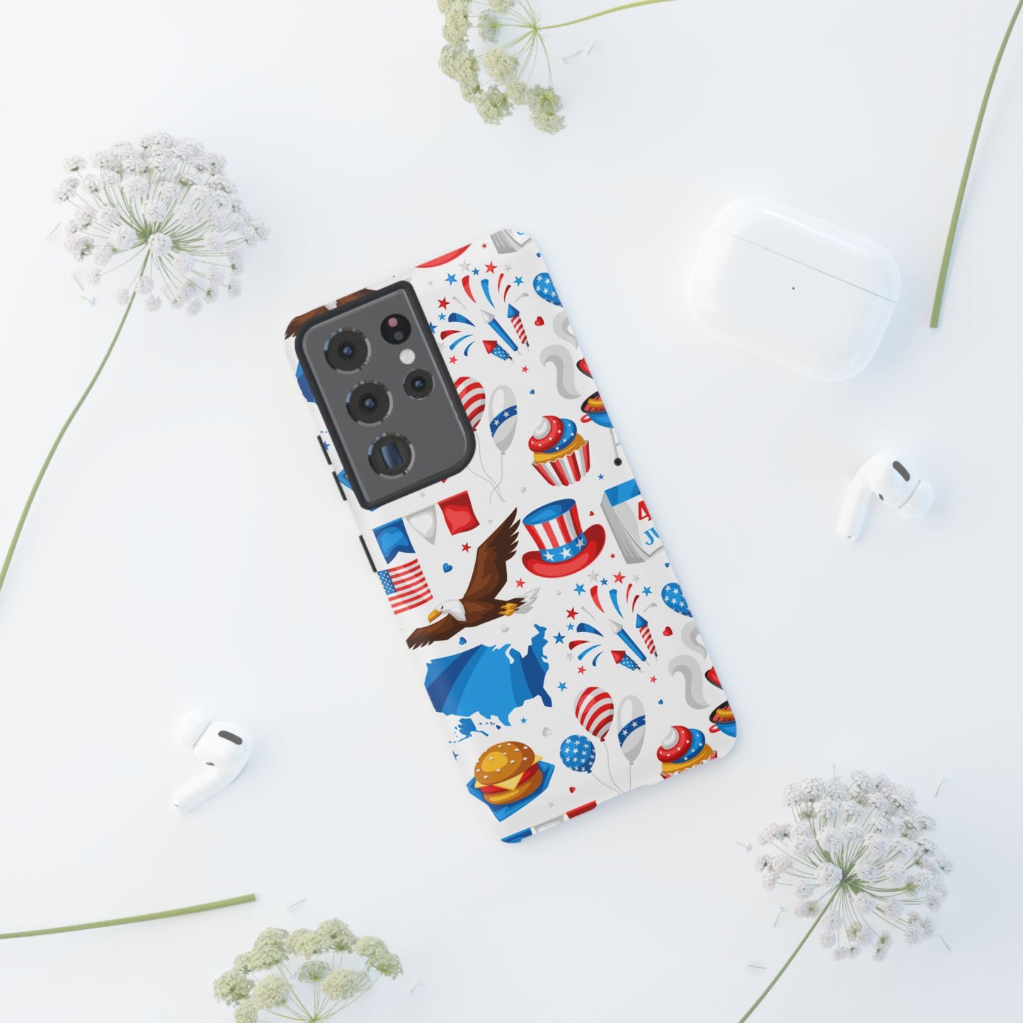 Patriotic  4th of July, Memorial Day, Independence Day Tough Phone Case for Samsung