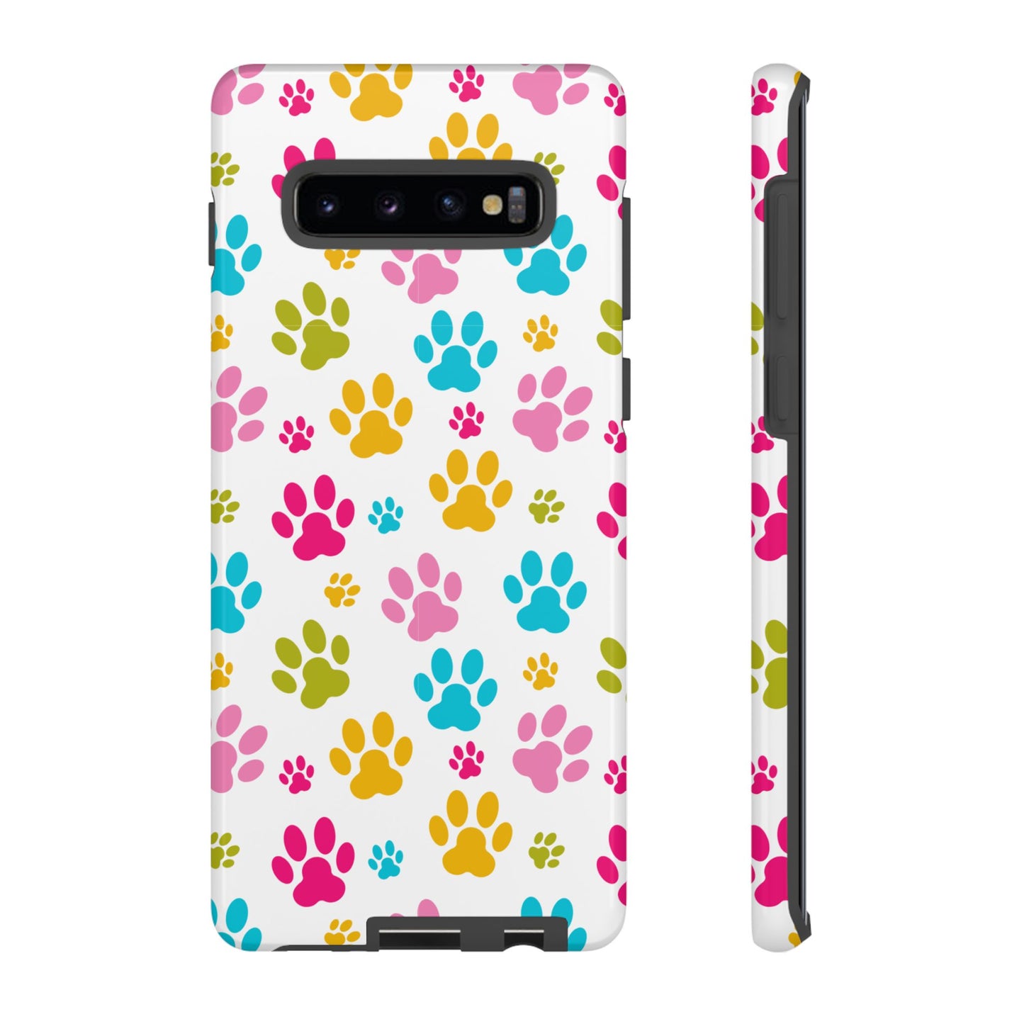 Colorful Pet Paw Print Phone Case for Dog Loves for Samsung