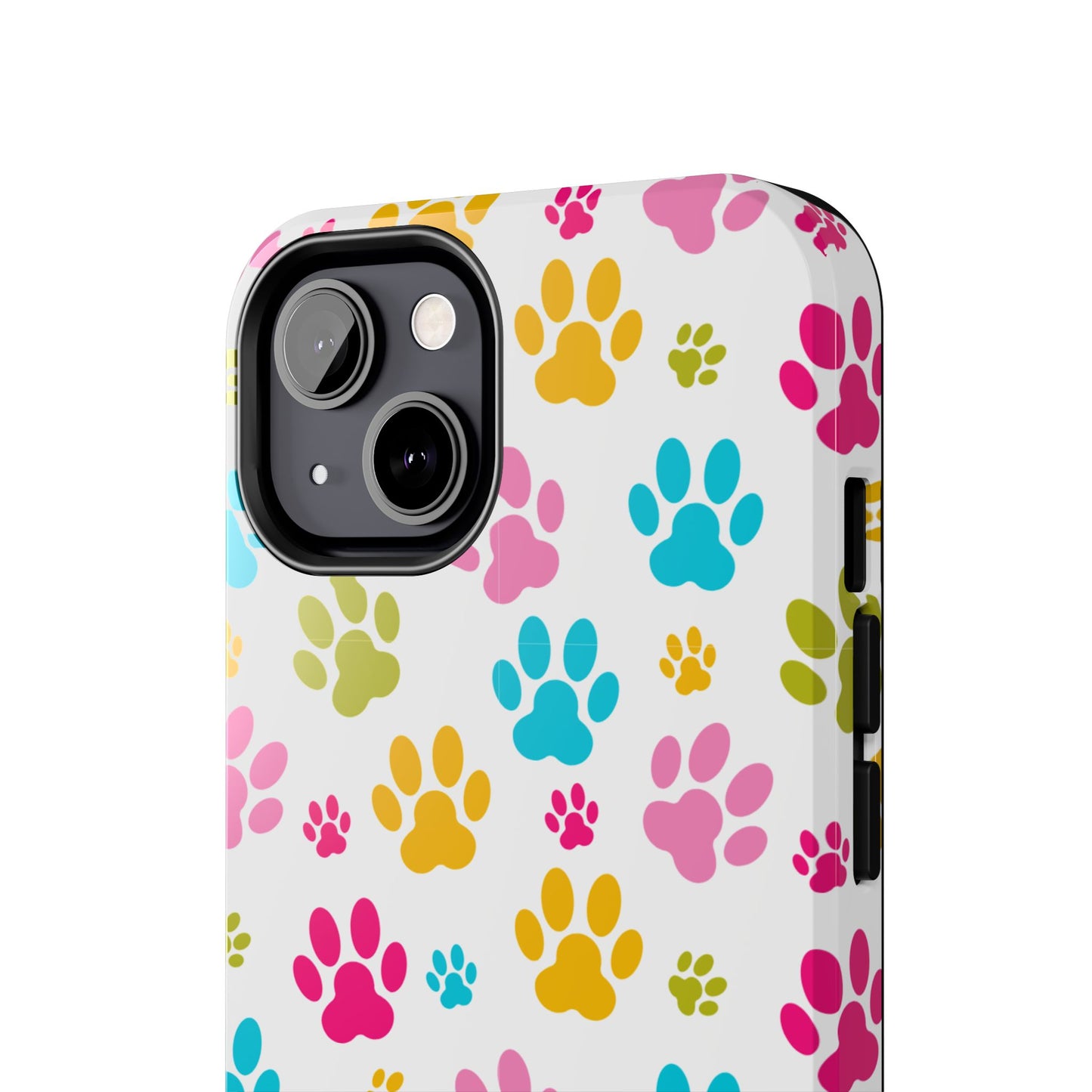 Colorful Pet Paw Print Tough Phone Case for Dog Loves for Iphone