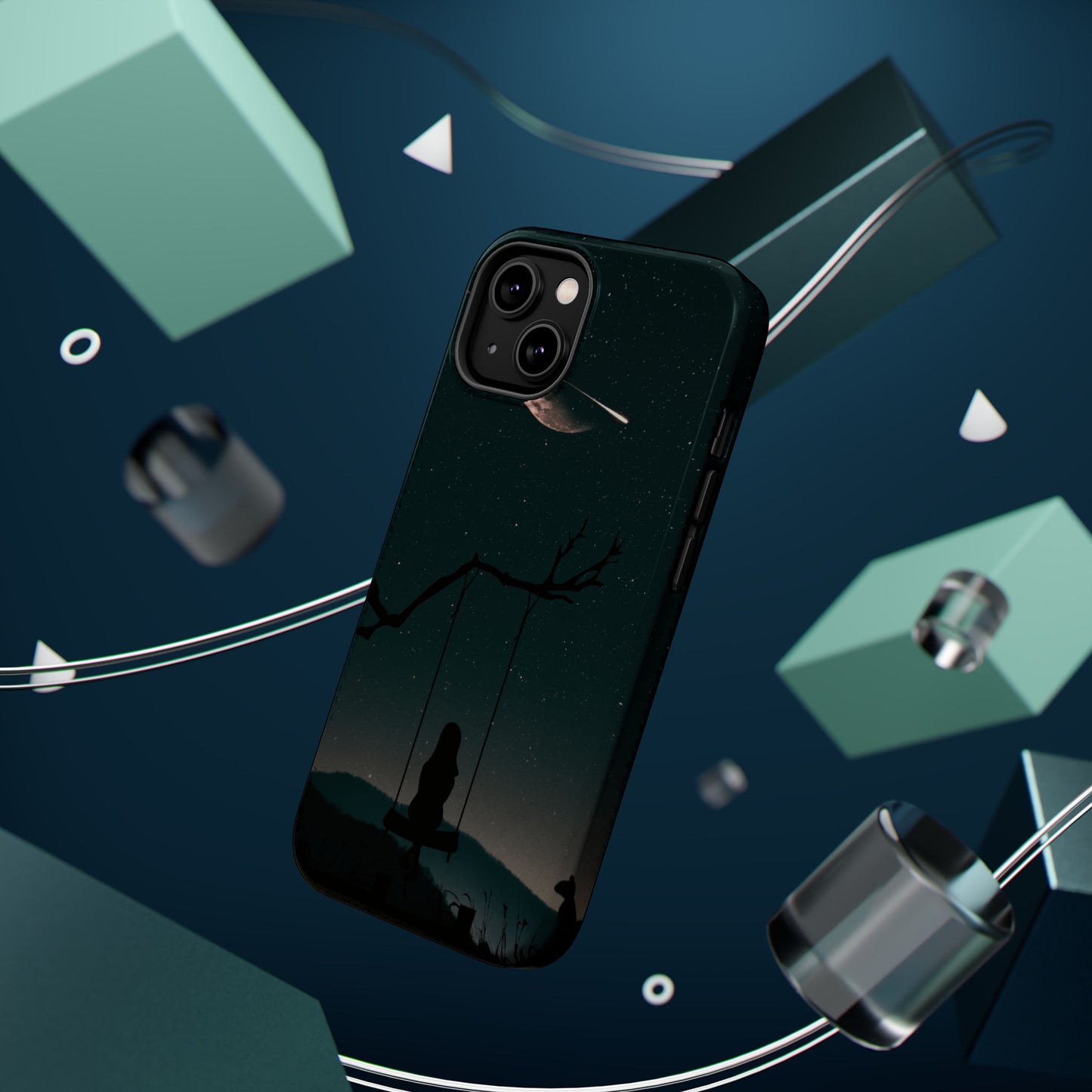 Dreamy Night Sky Tough Magnetic Phone Cases Unique Celestial Design for Iphone