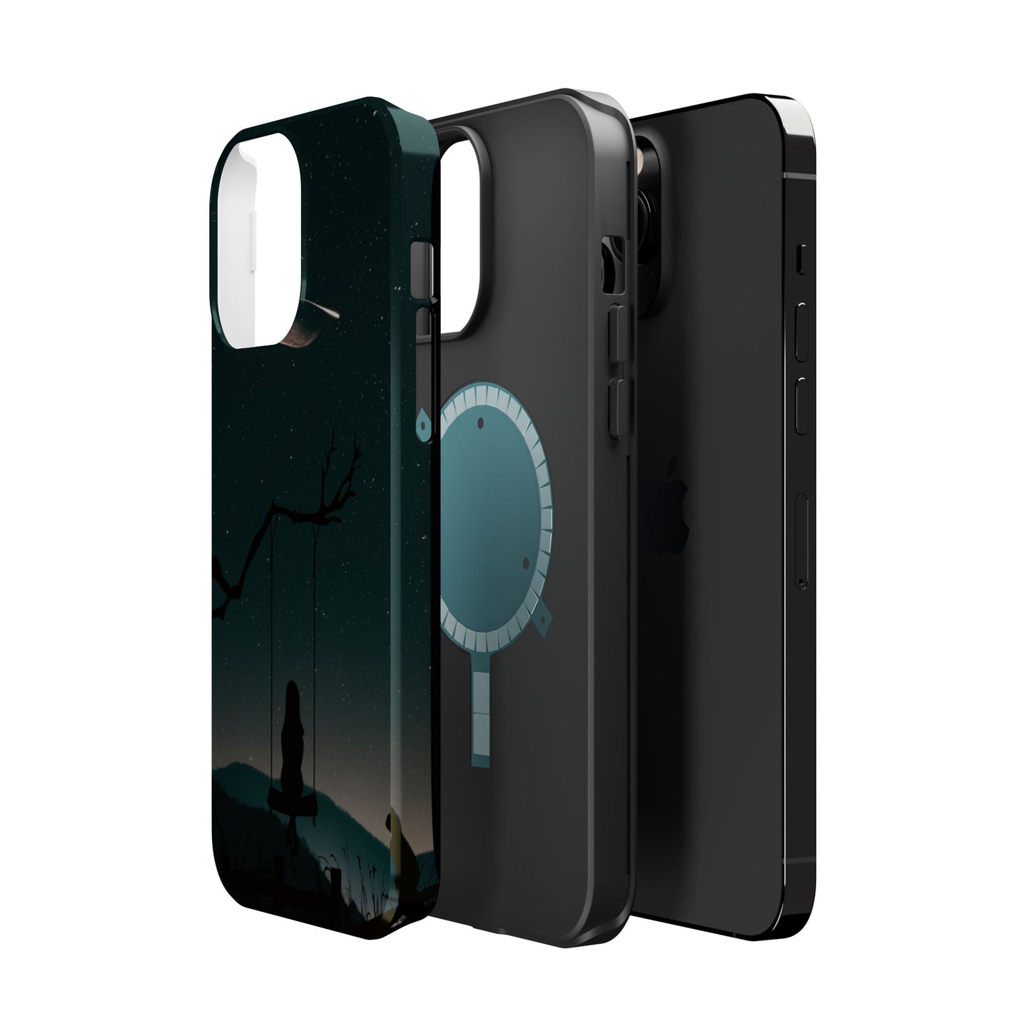 Dreamy Night Sky Tough Magnetic Phone Cases Unique Celestial Design for Iphone