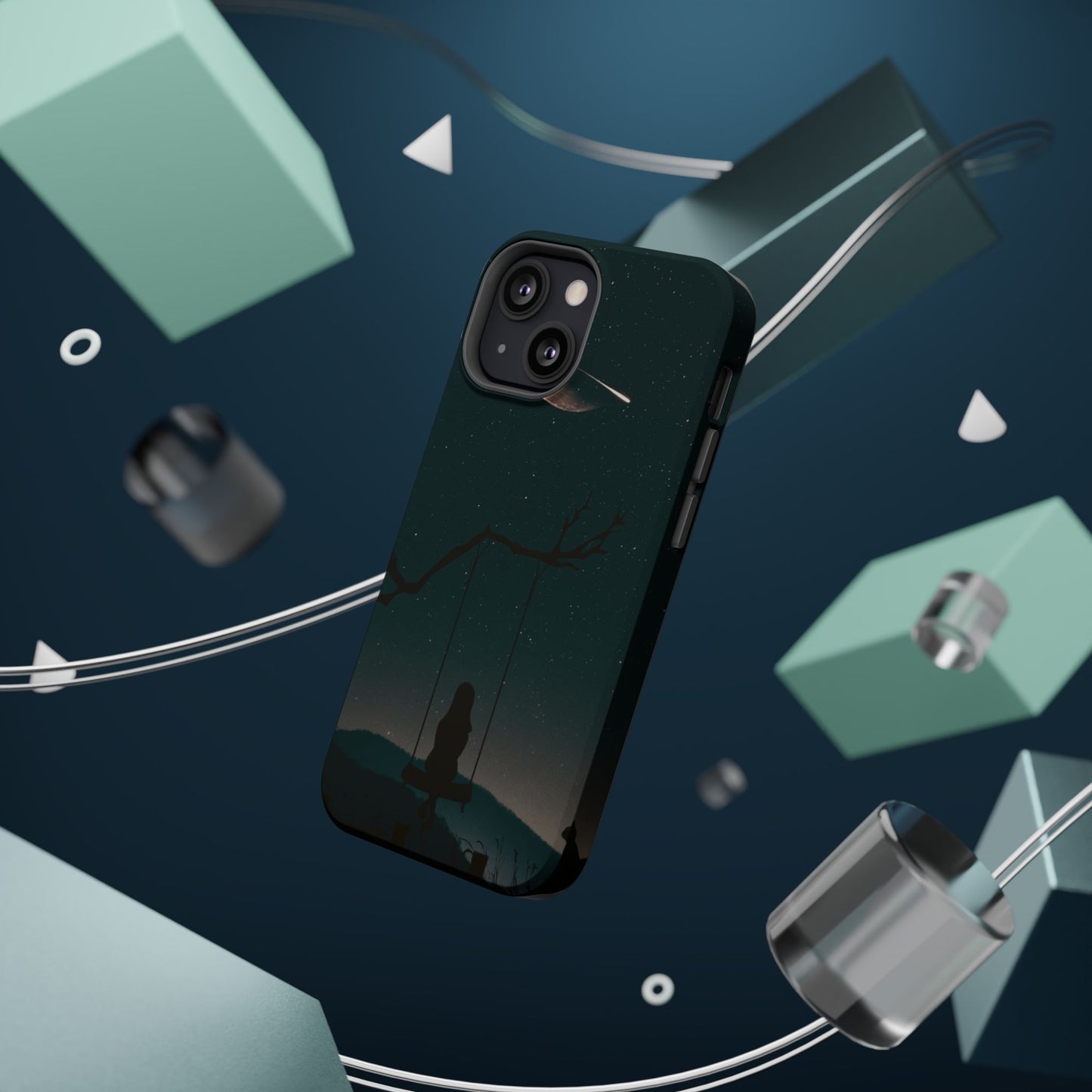 Dreamy Night Sky Tough Magnetic Phone Cases Unique Celestial Design for Iphone