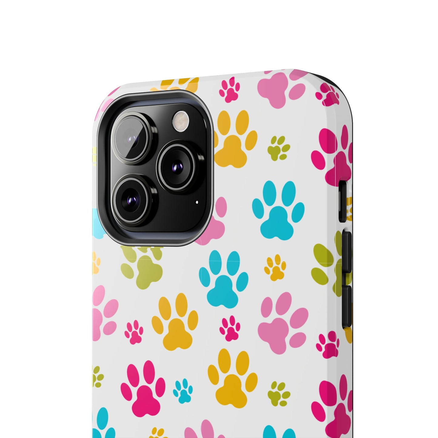Colorful Pet Paw Print Tough Phone Case for Dog Loves for Iphone