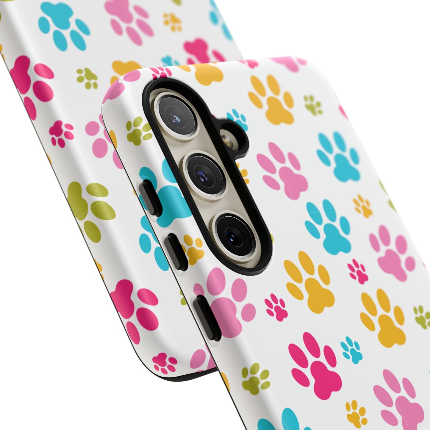 Colorful Pet Paw Print Phone Case for Dog Loves for Samsung