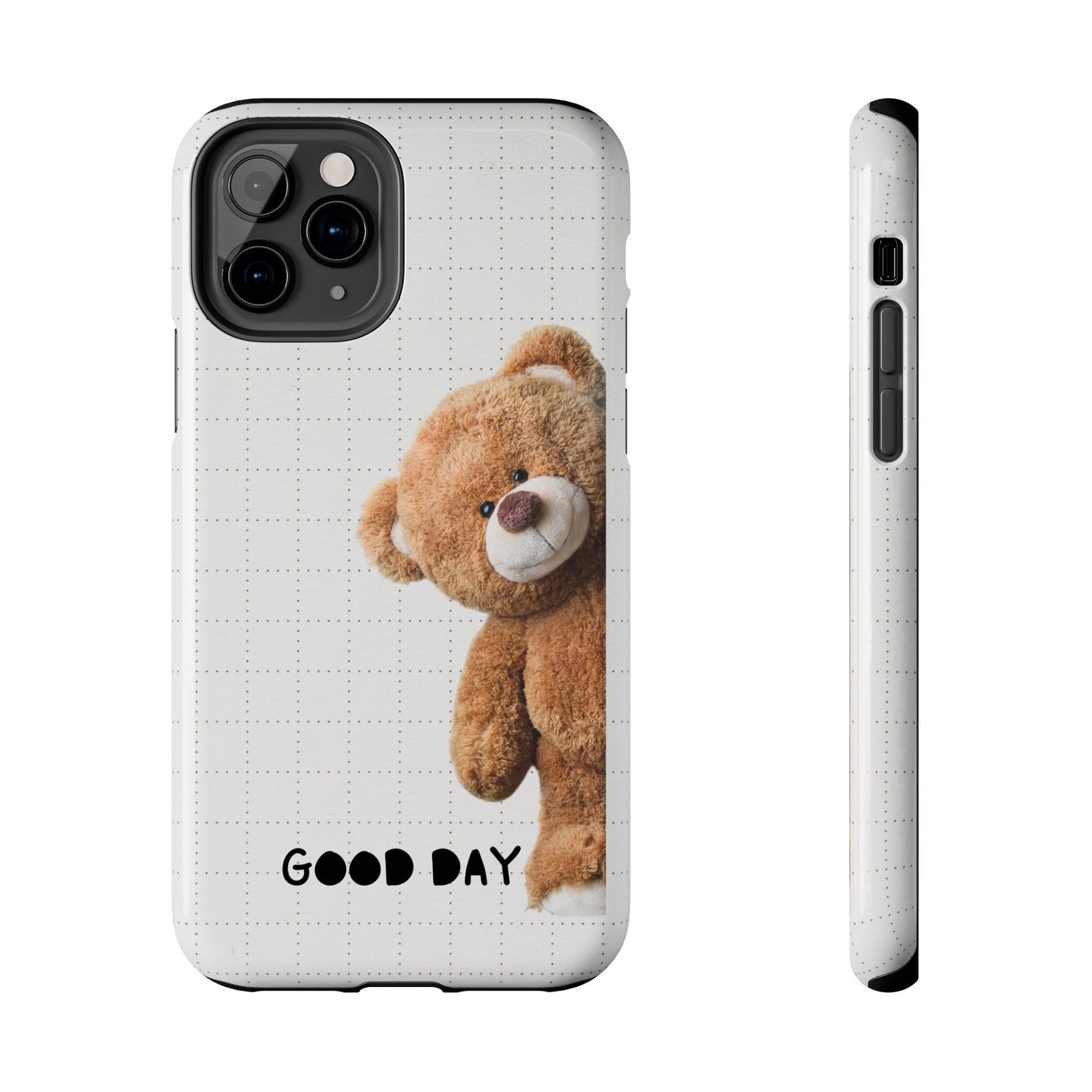 Good Day Teddy Bear Phone Cases, Cute, Gift for Friends, Teddy Bear Lover's Case